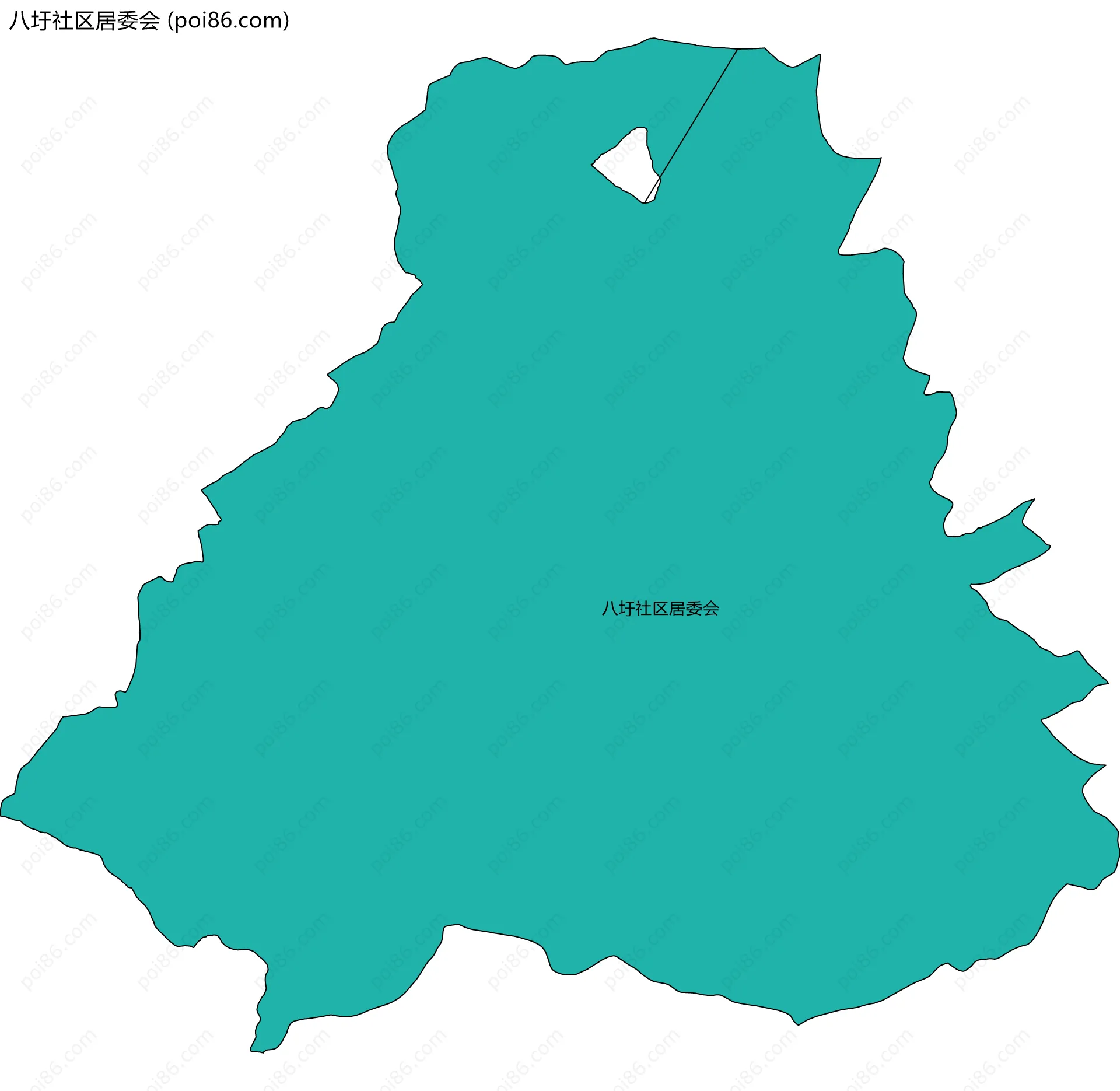 八圩社区居委会边界地图