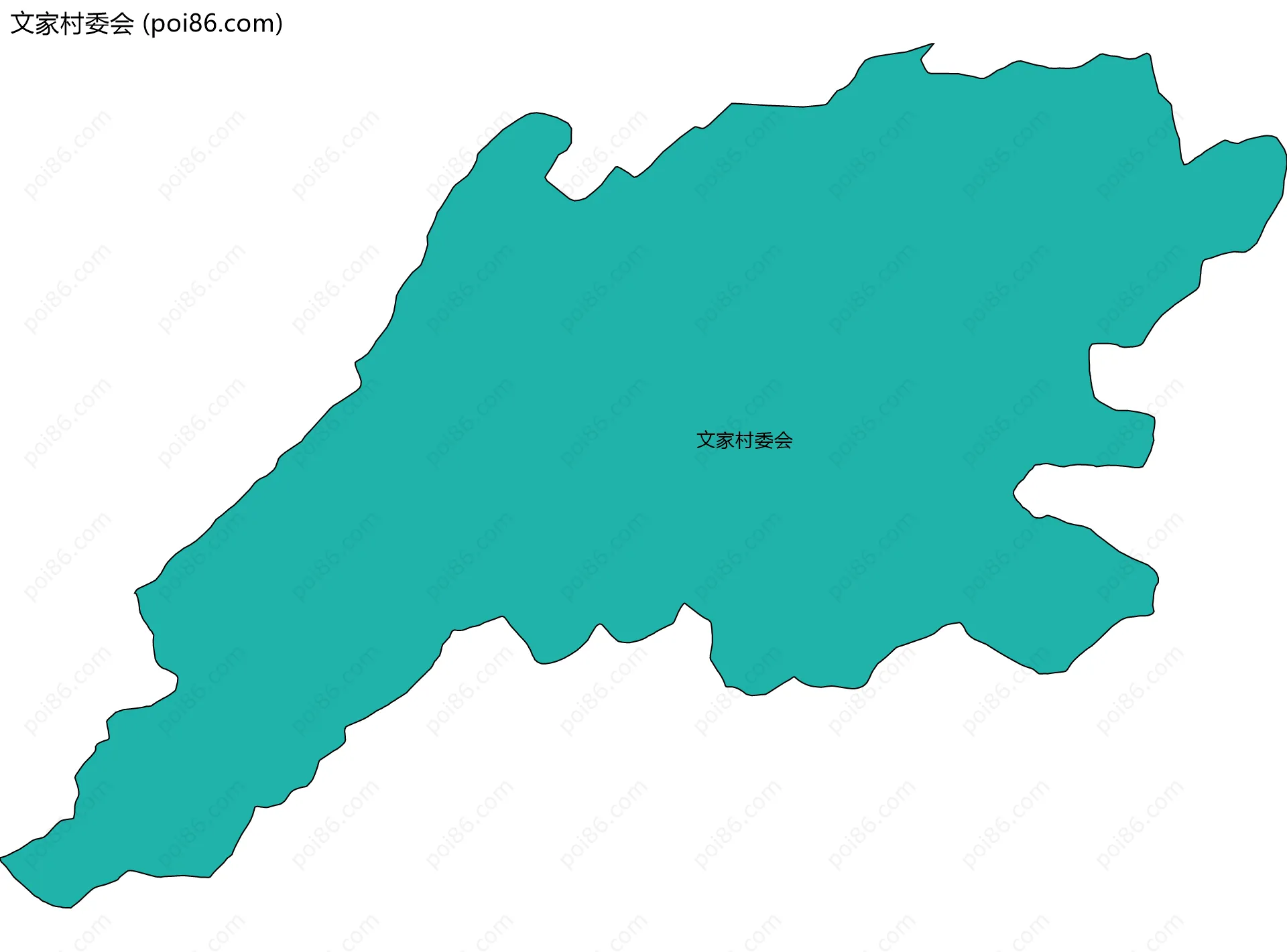 文家村委会边界地图