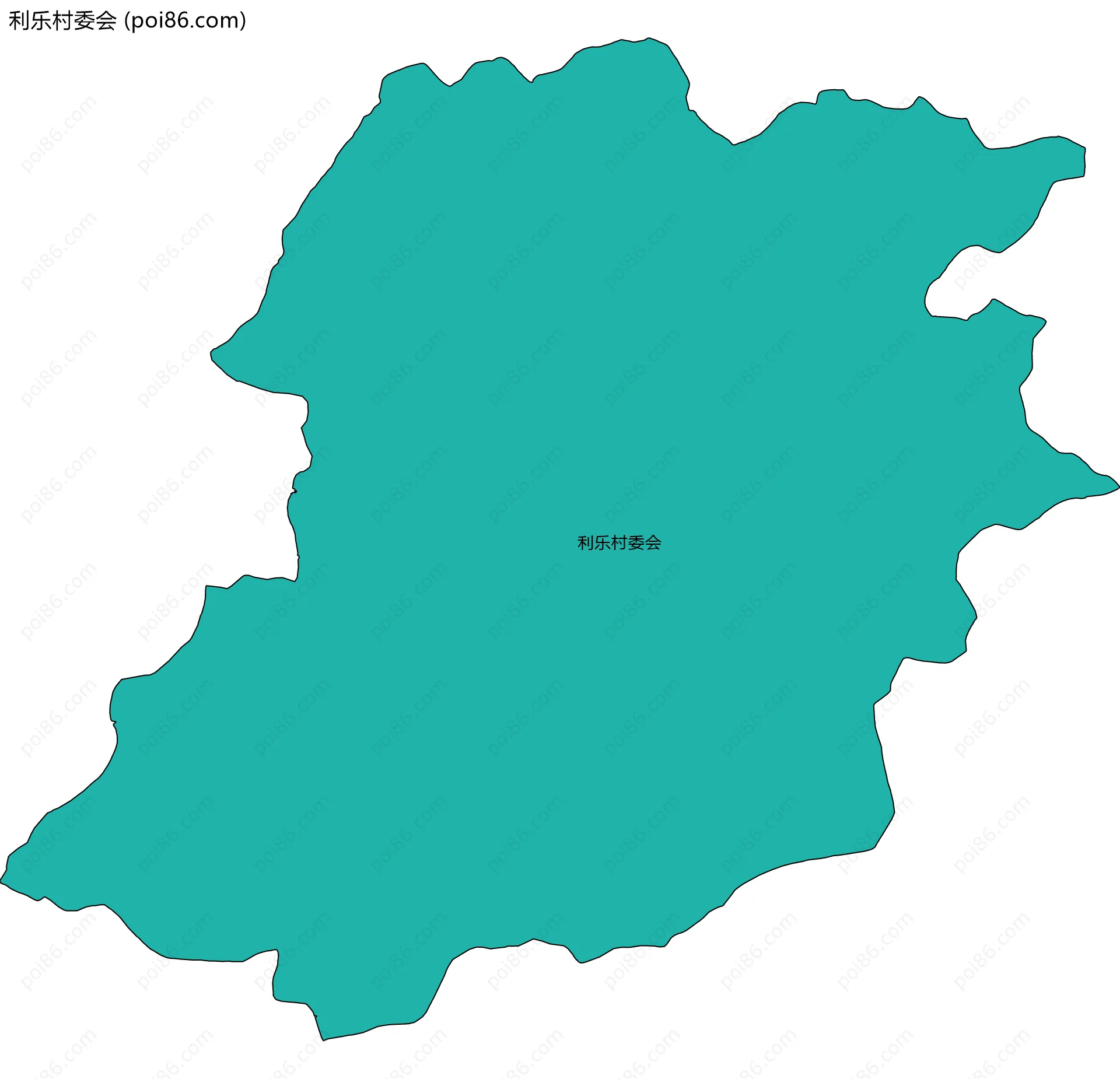 利乐村委会边界地图