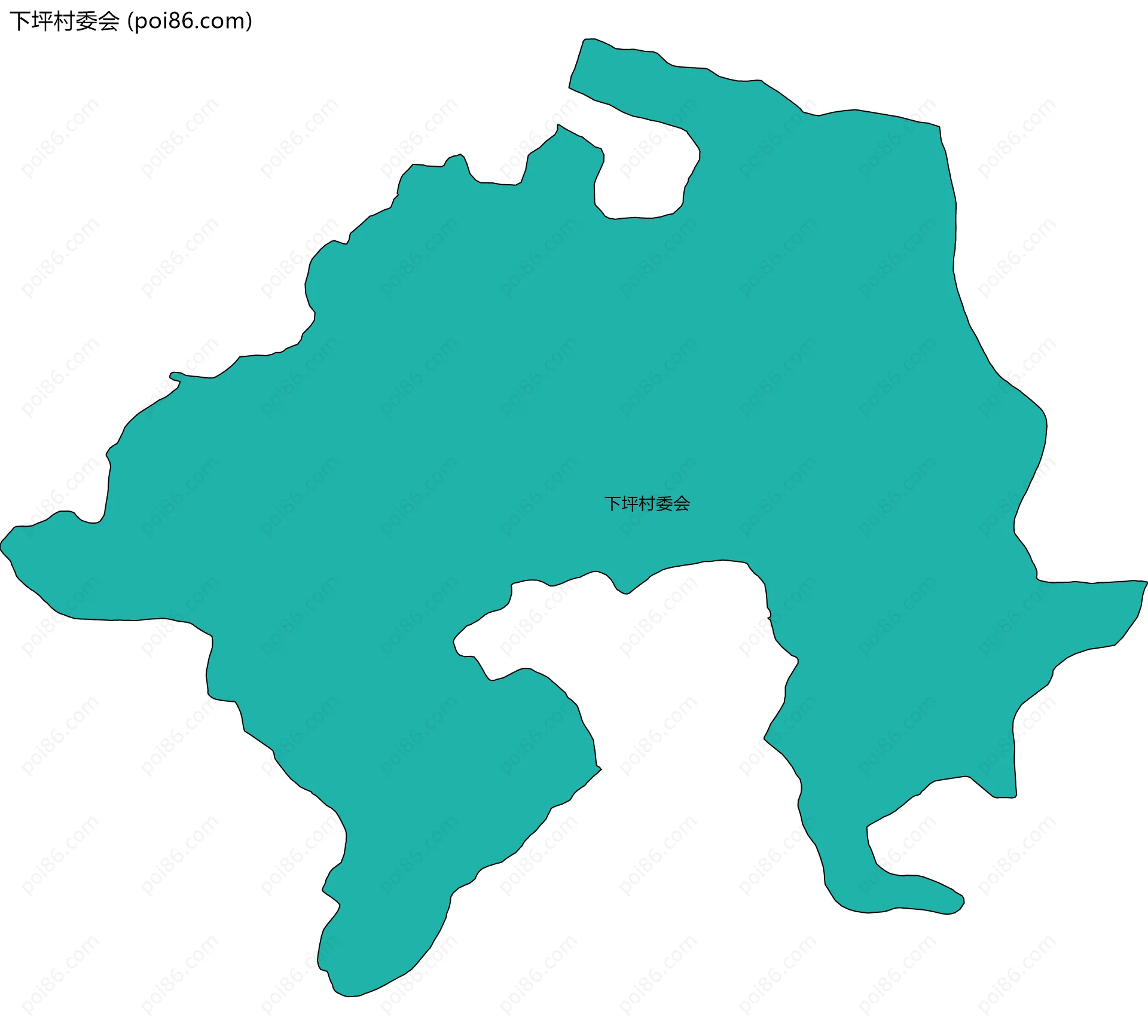 下坪村委会边界地图