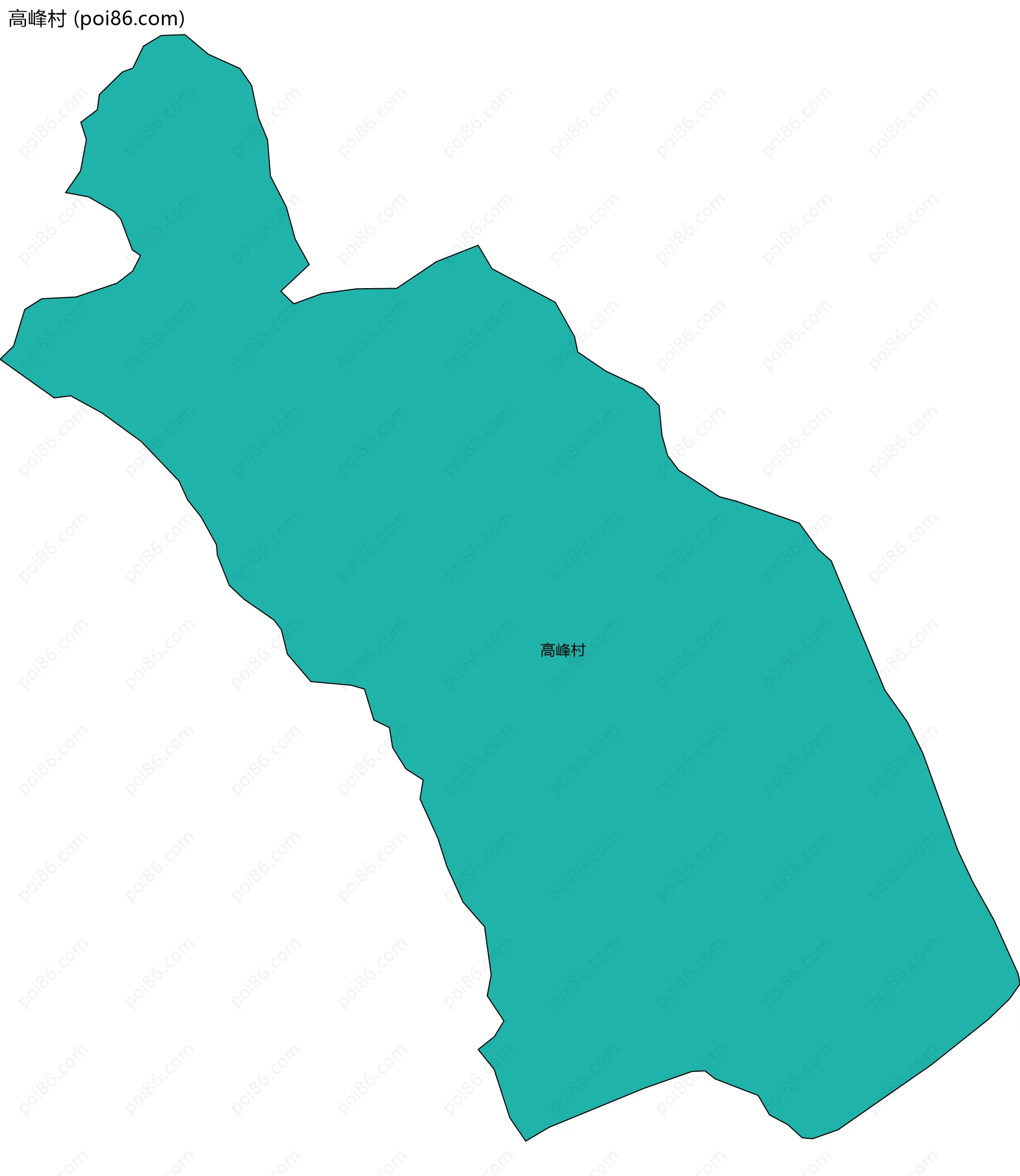 高峰村边界地图