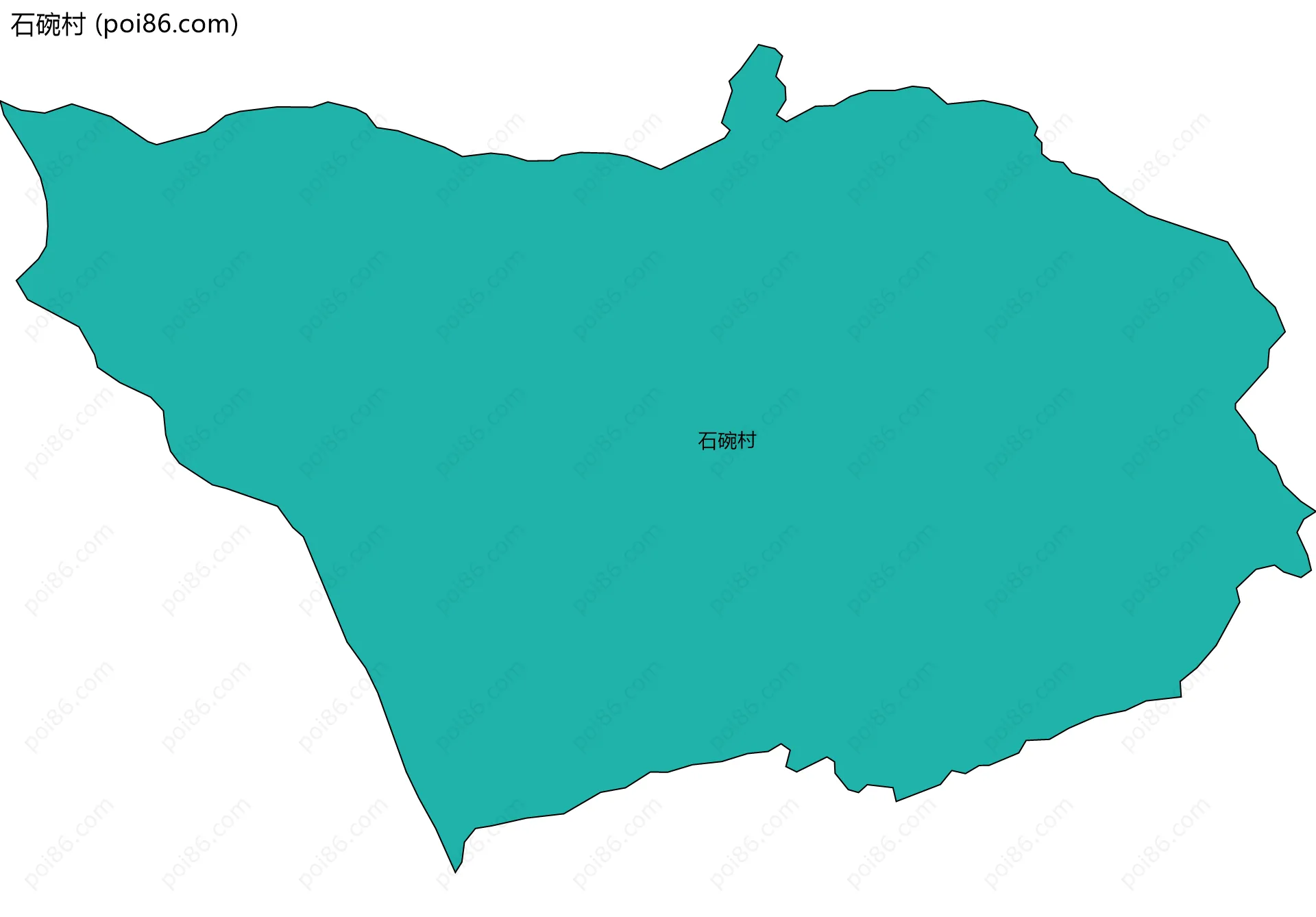 石碗村边界地图