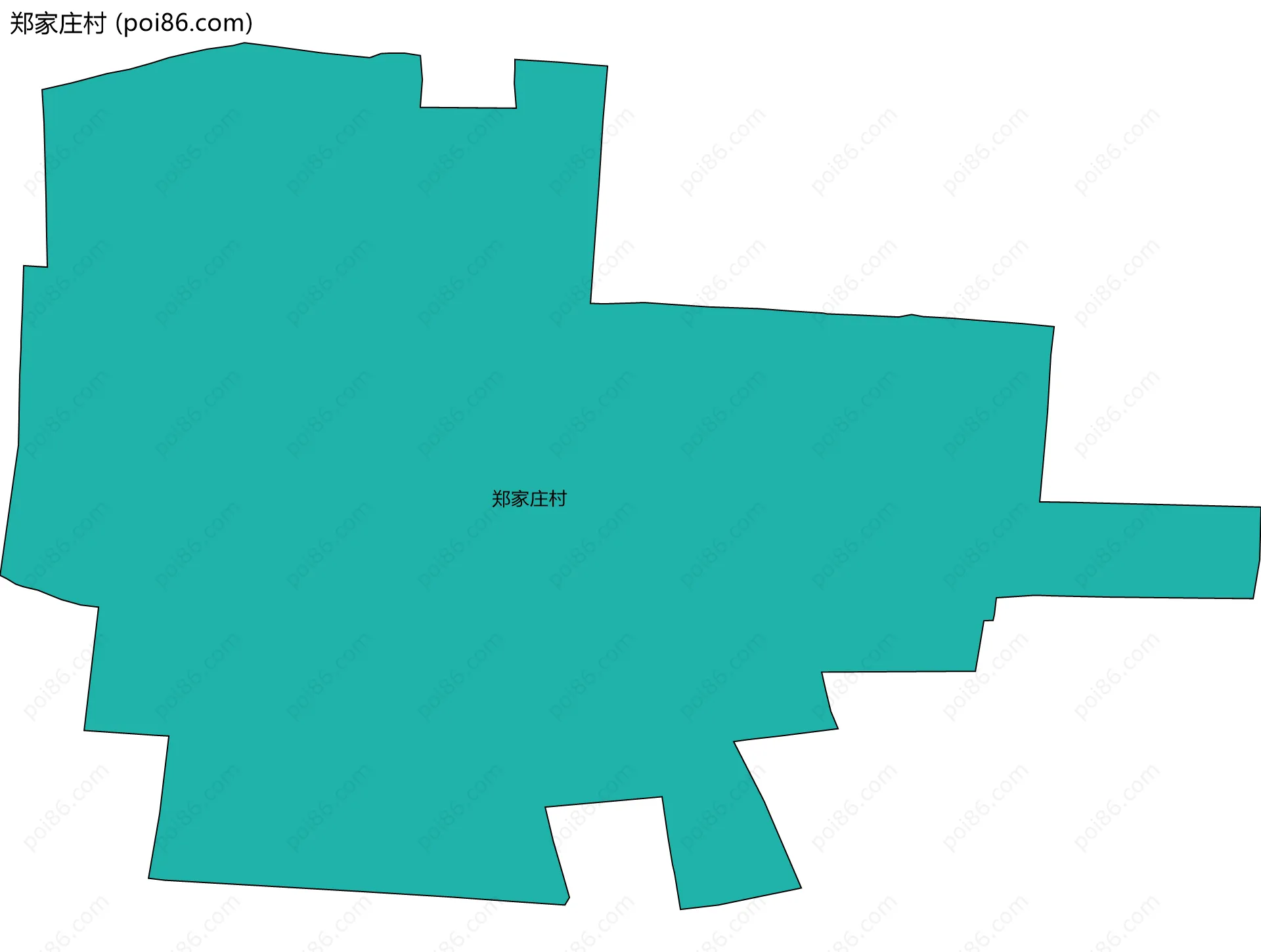 郑家庄村边界地图