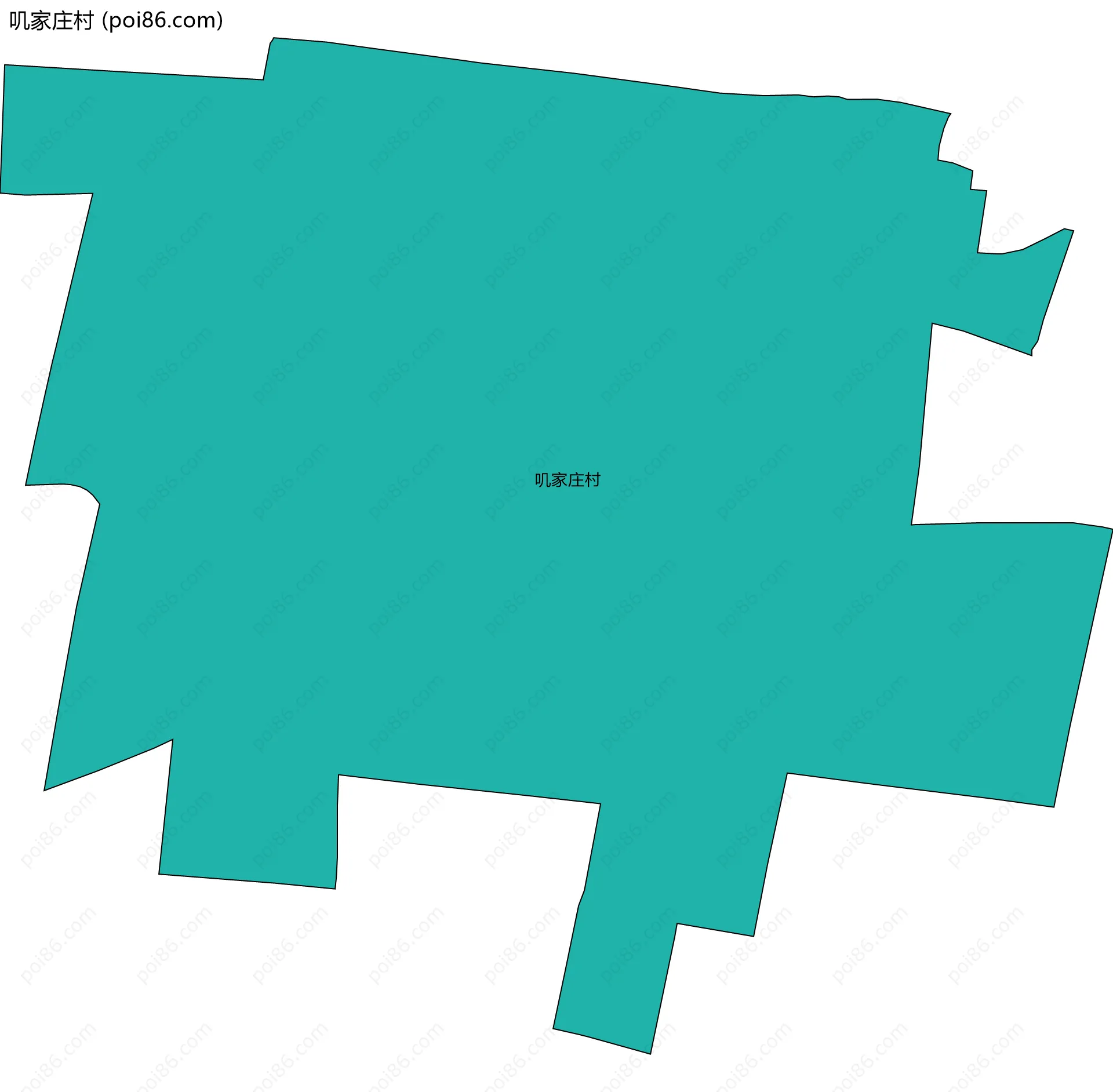 叽家庄村边界地图