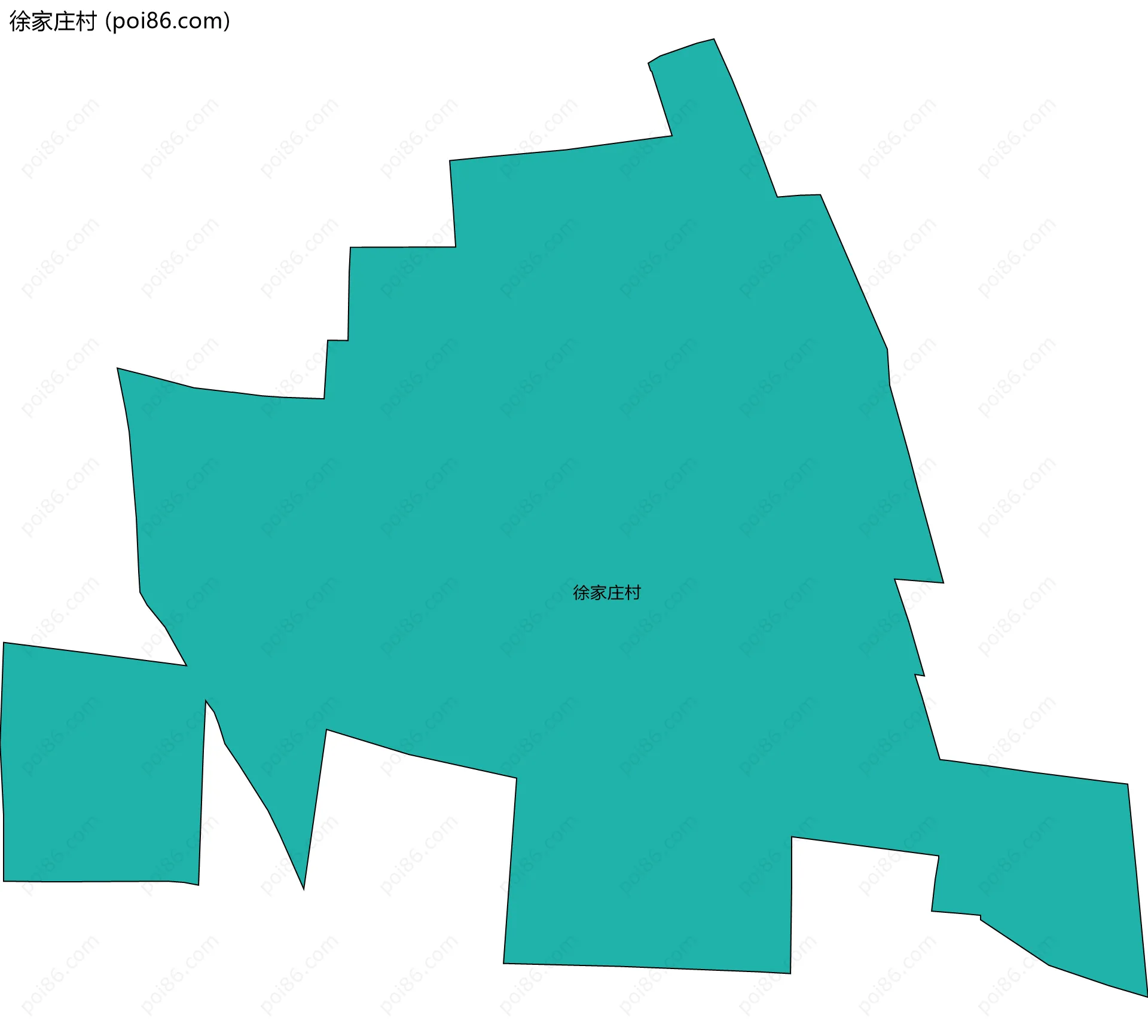 徐家庄村边界地图