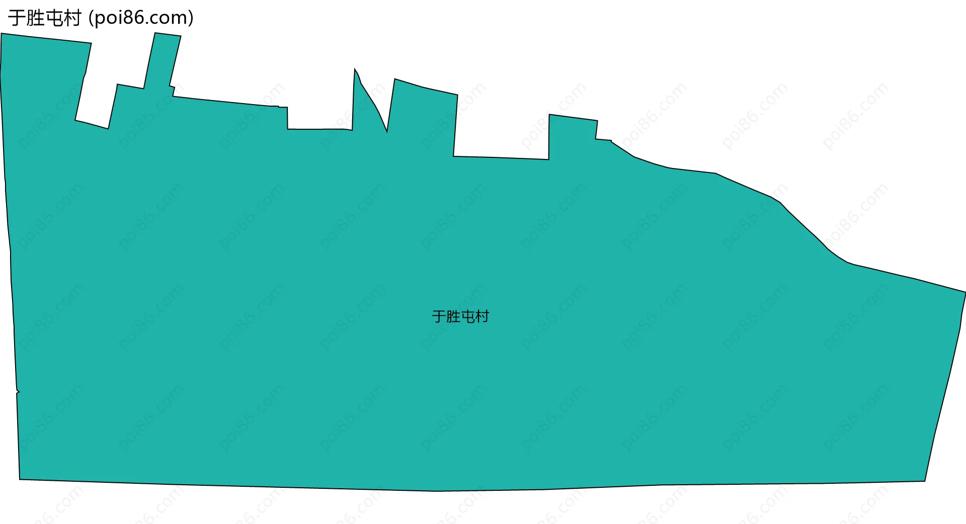 于胜屯村边界地图