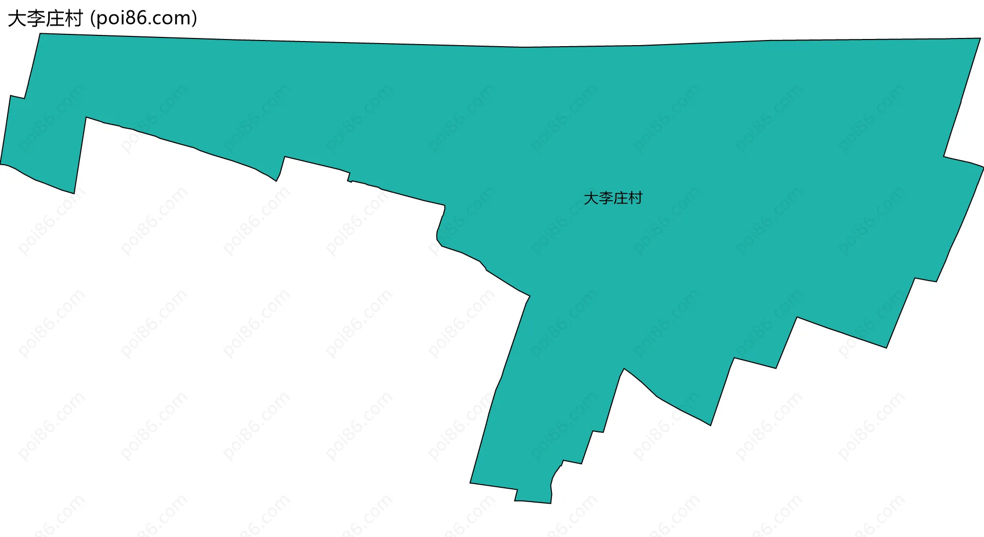 大李庄村边界地图