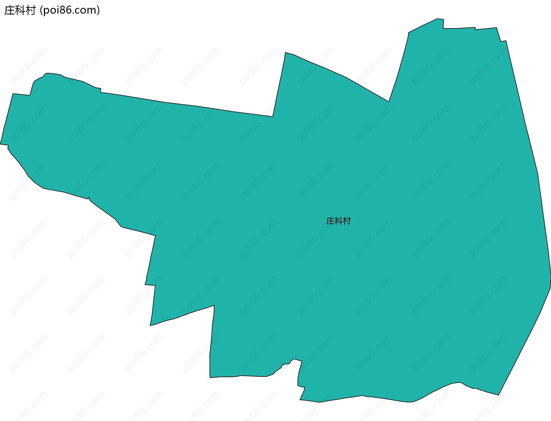 庄科村边界地图