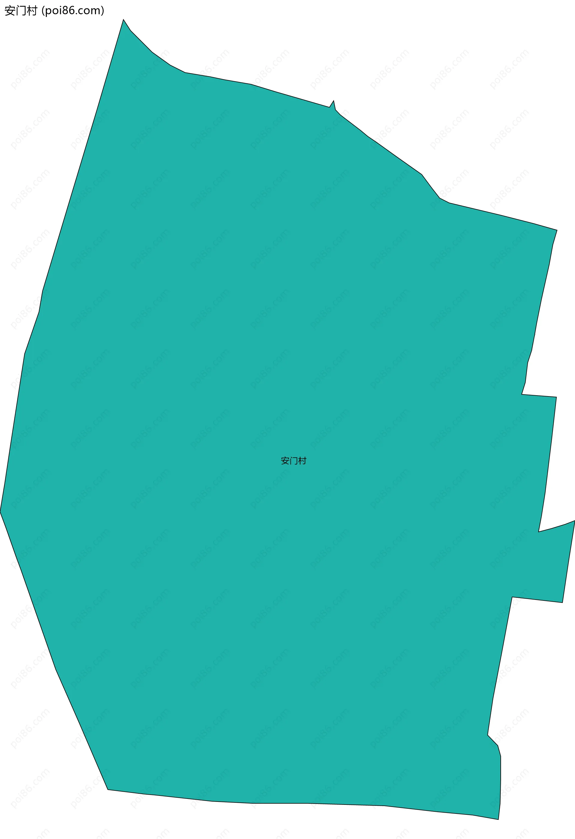 安门村边界地图