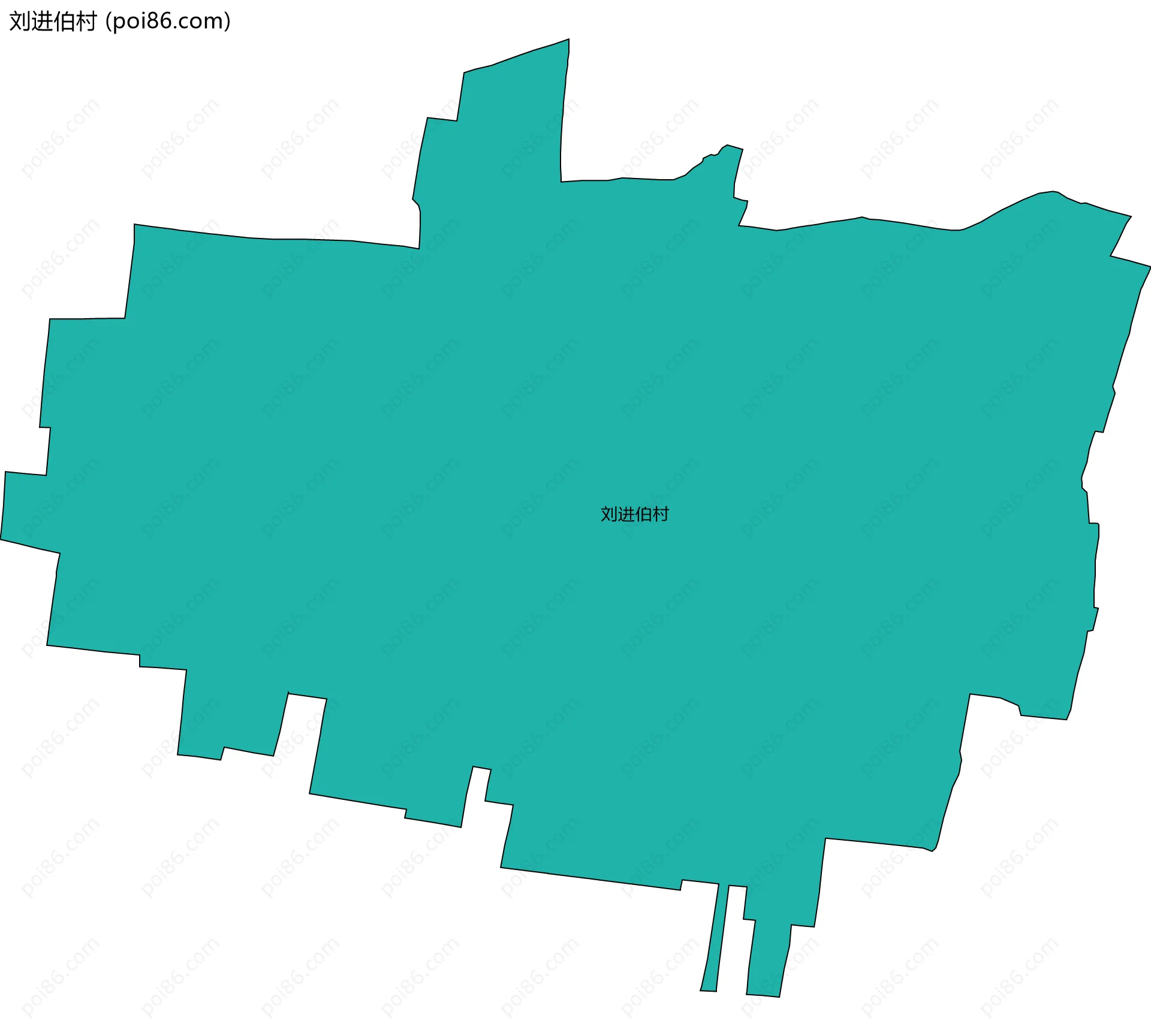 刘进伯村边界地图