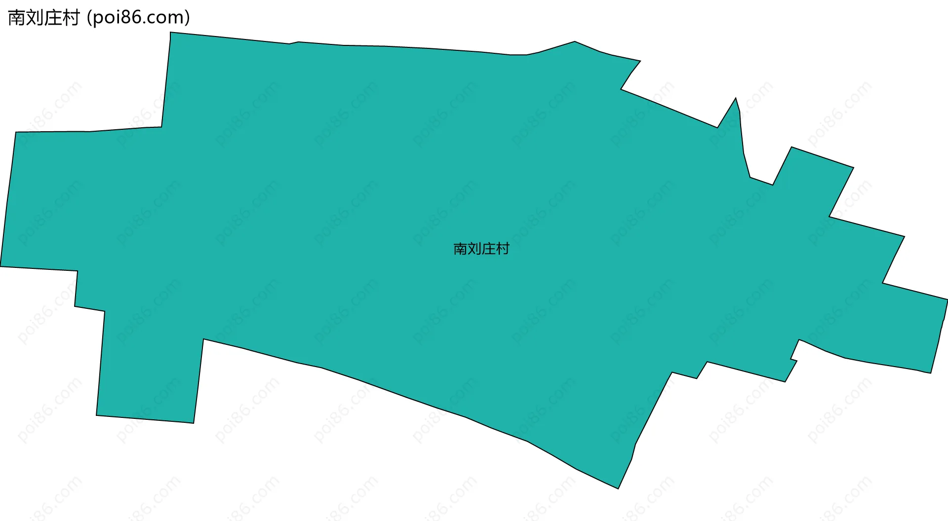 南刘庄村边界地图