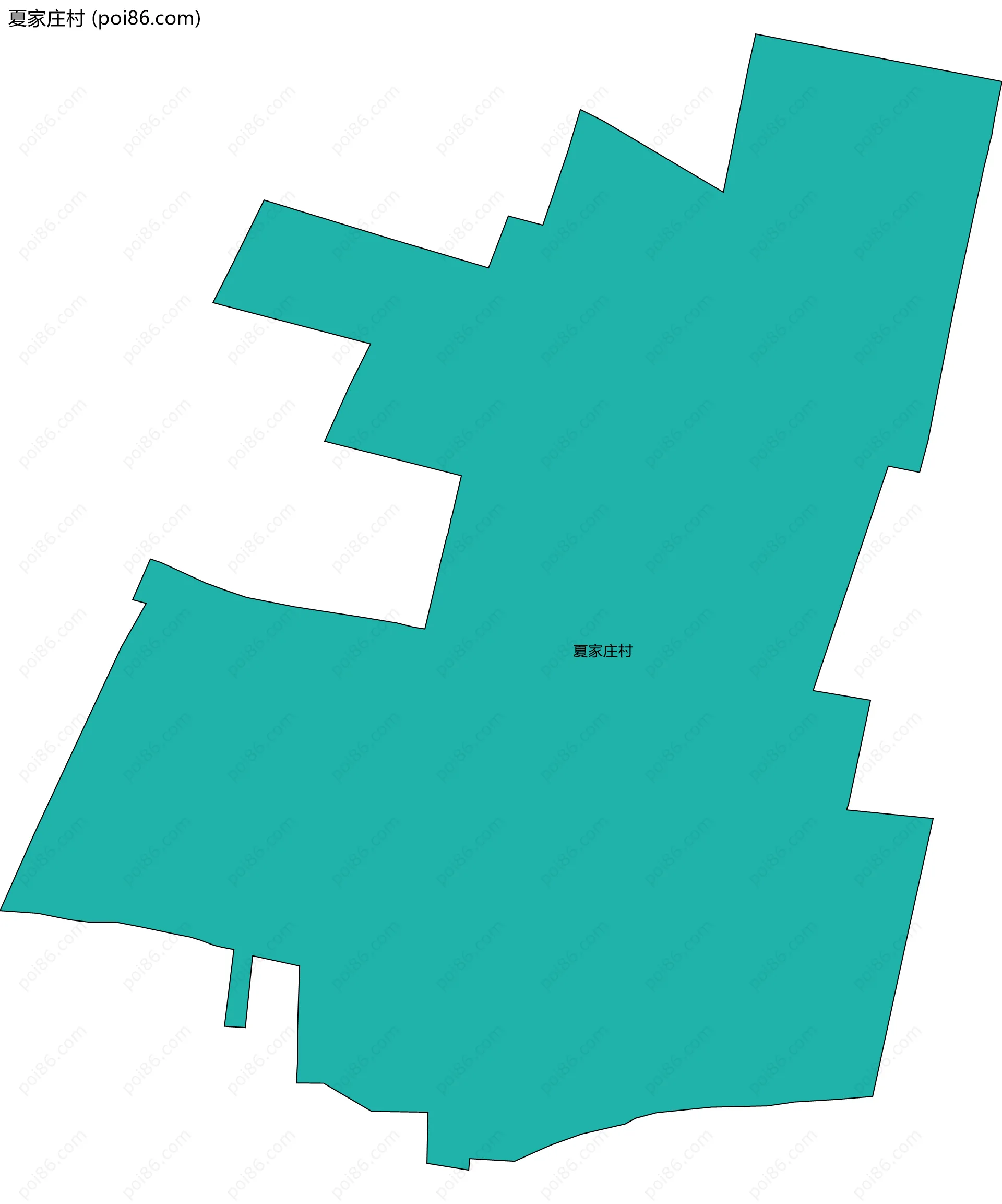 夏家庄村边界地图