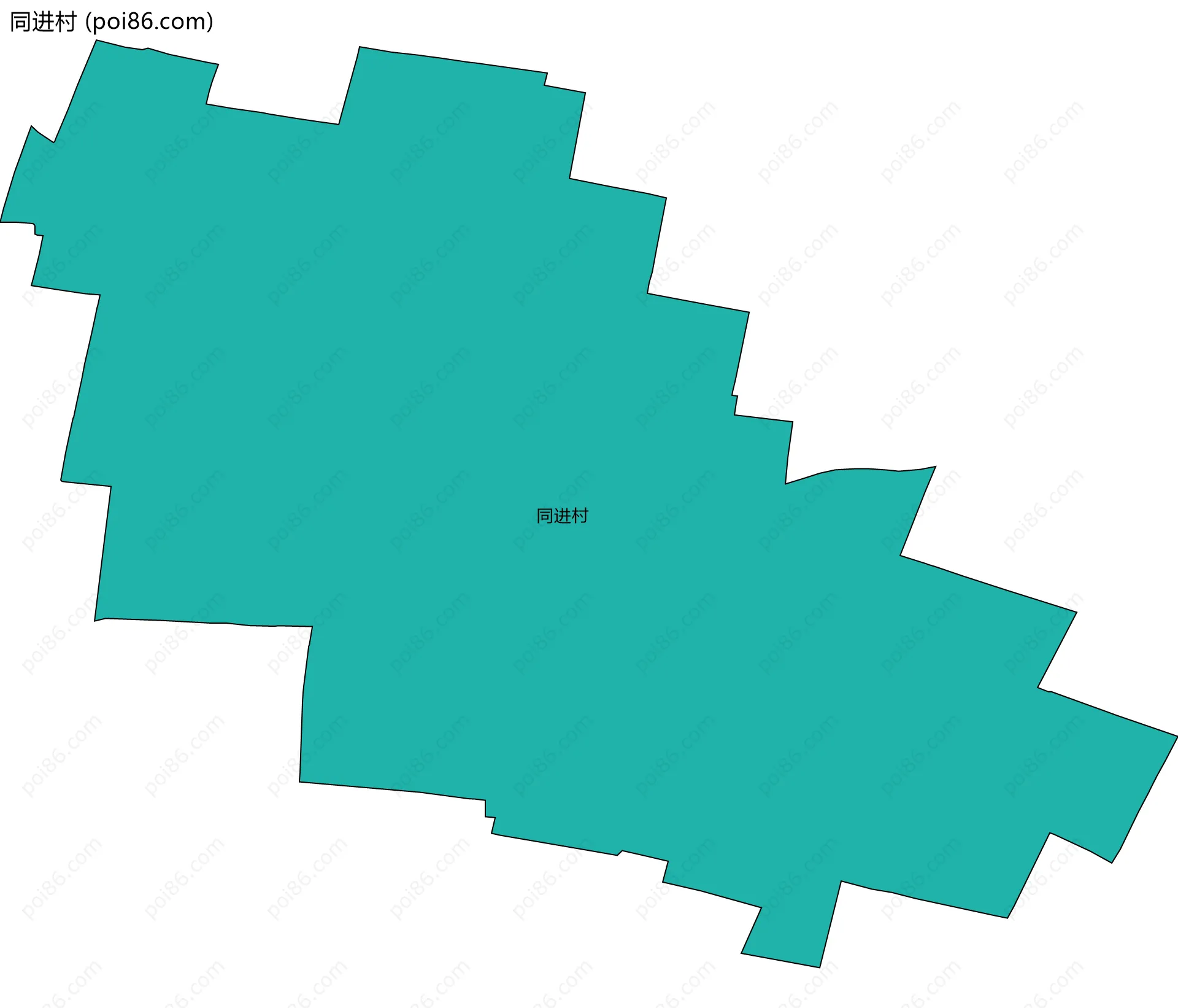 同进村边界地图