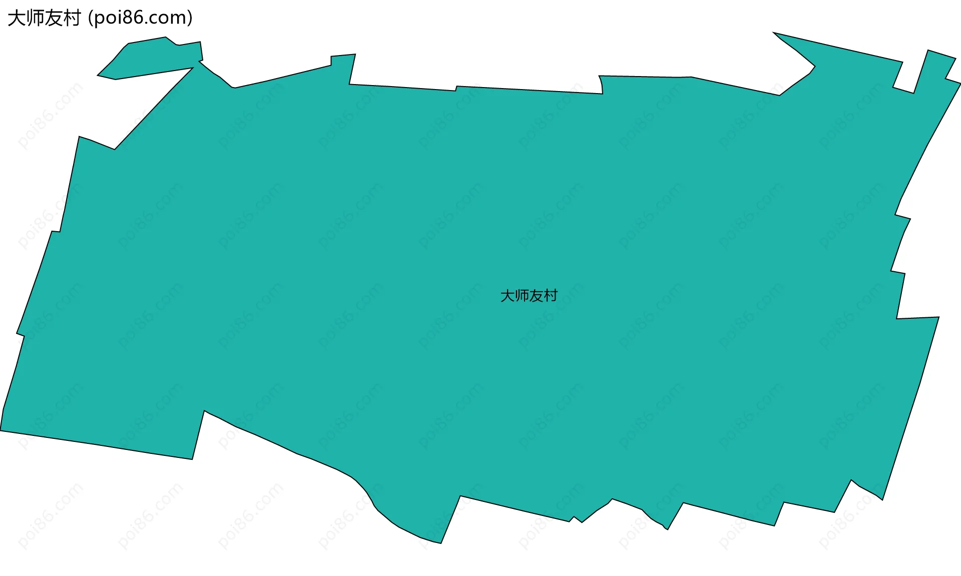 大师友村边界地图