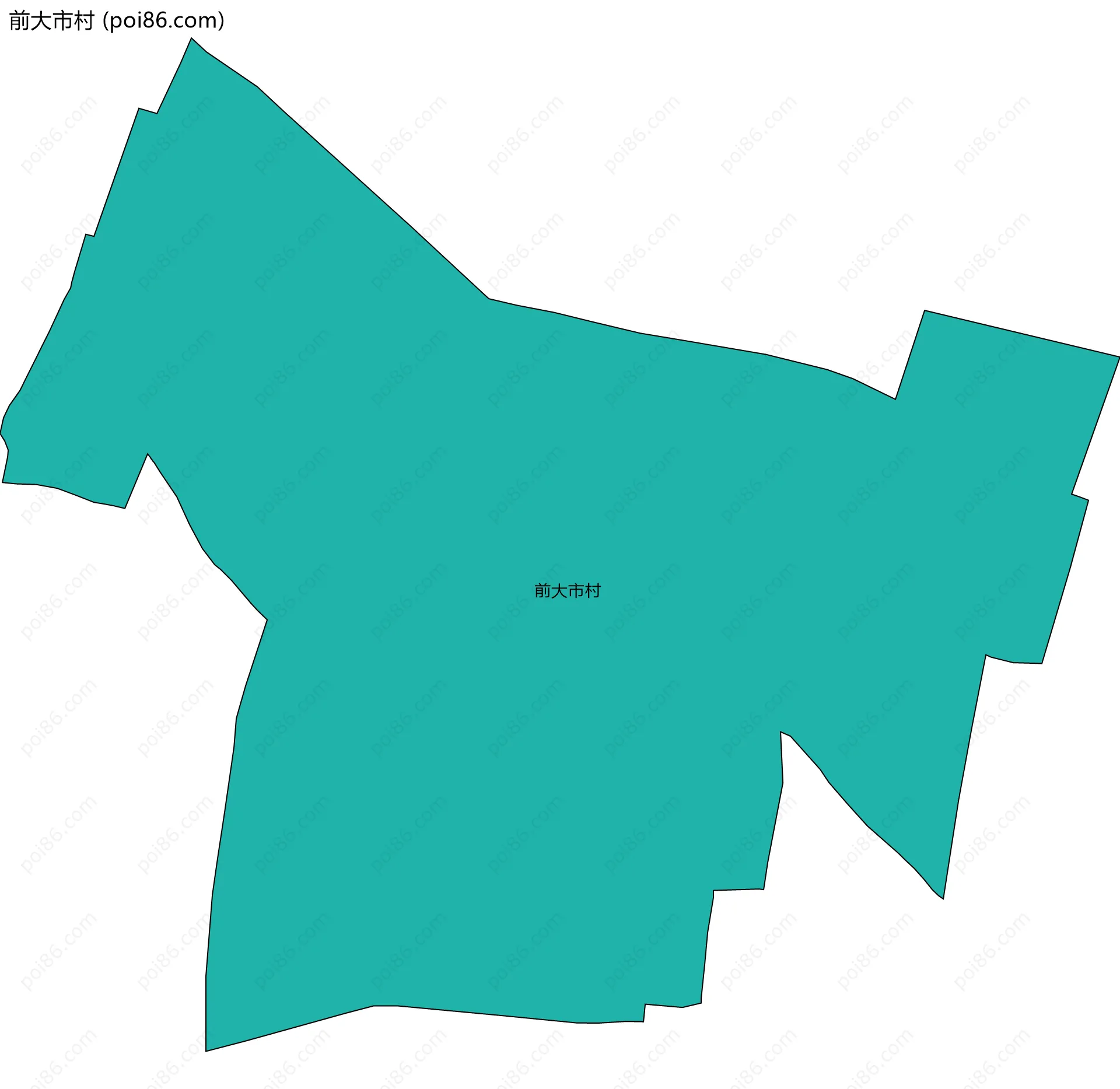 前大市村边界地图