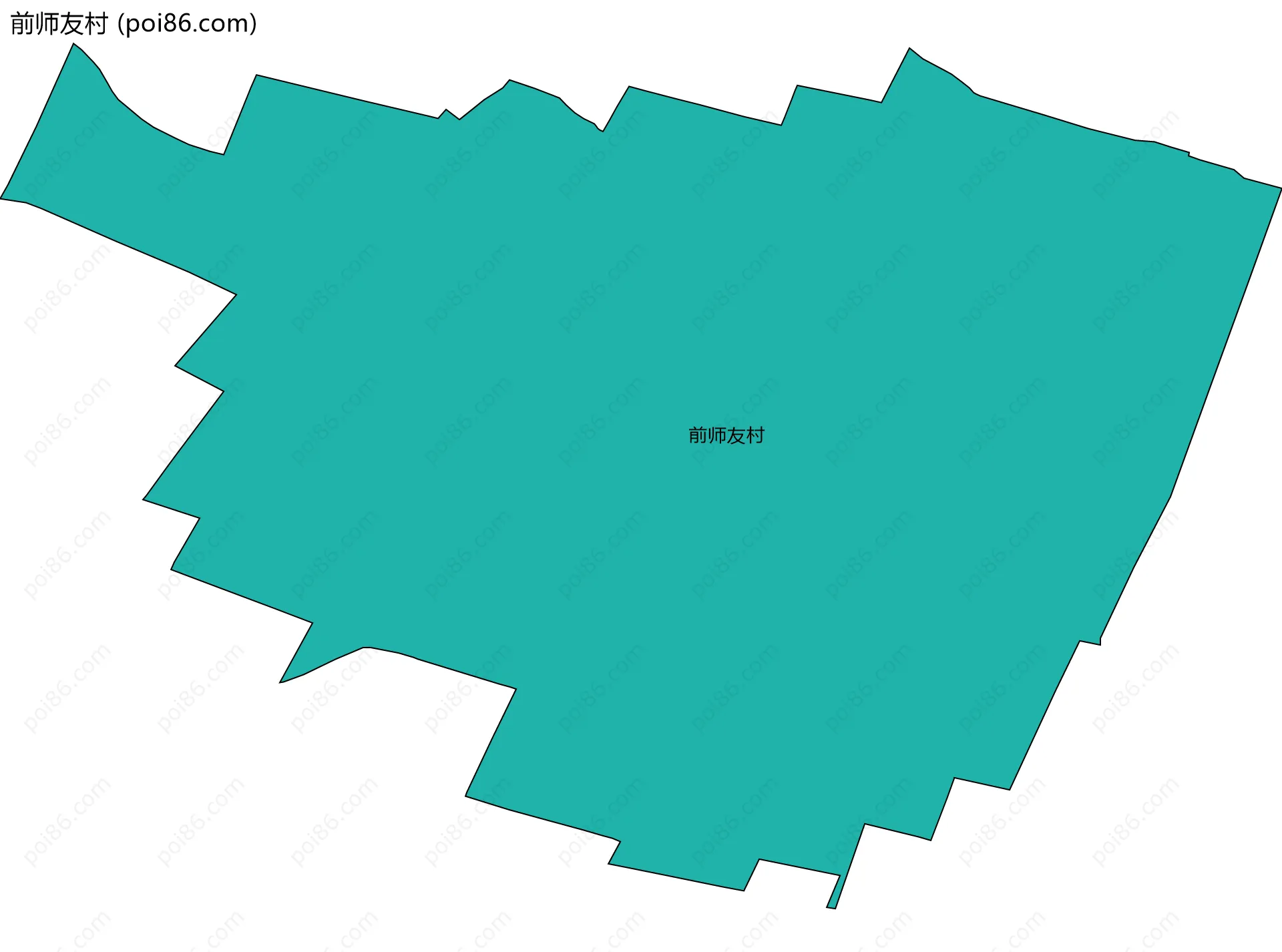 前师友村边界地图