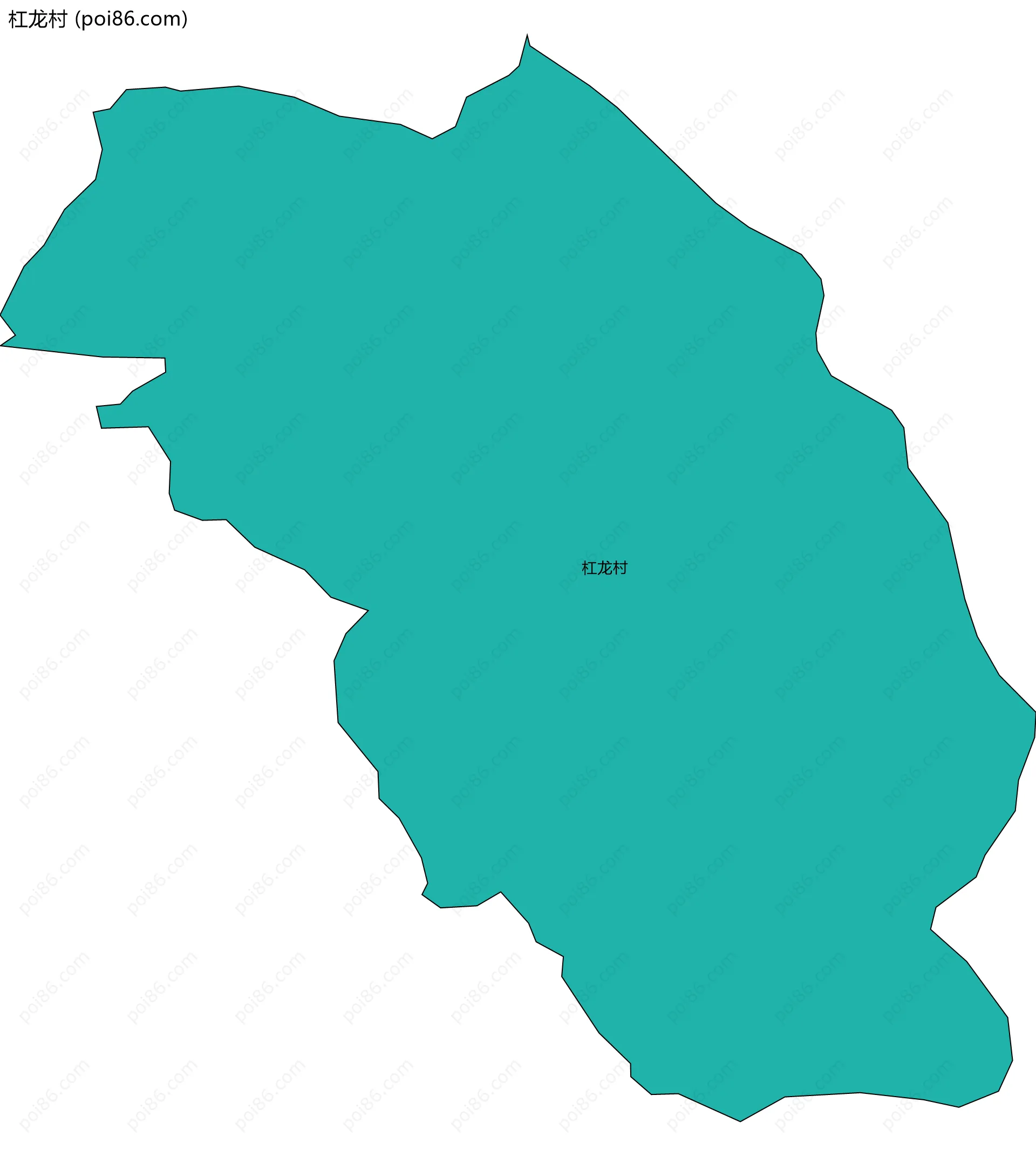 杠龙村边界地图