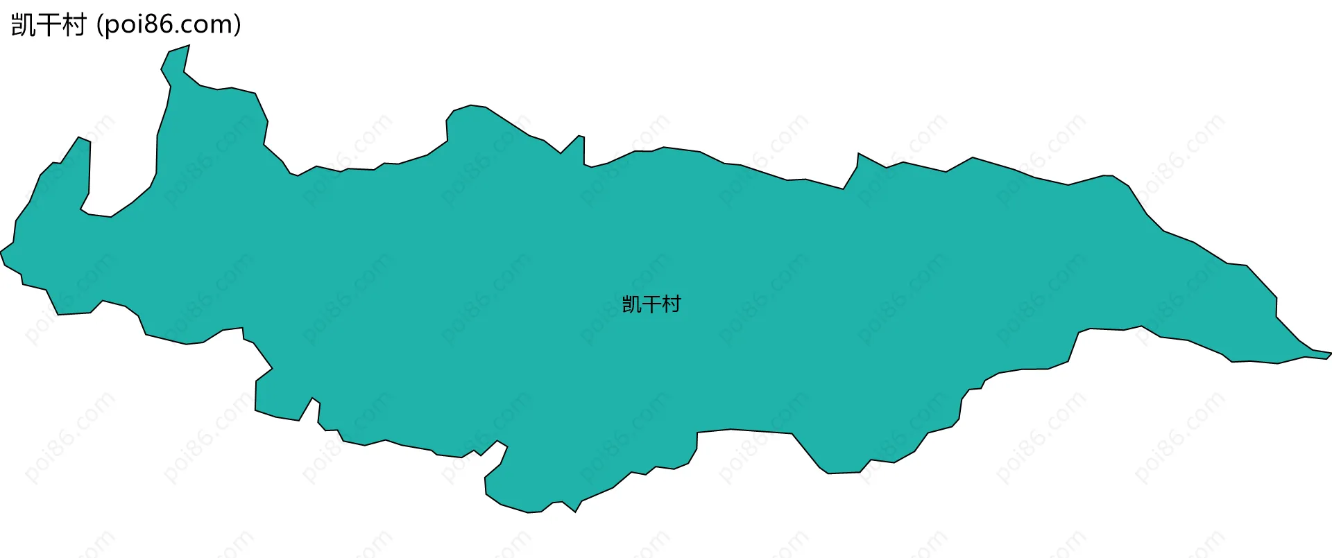 凯干村边界地图