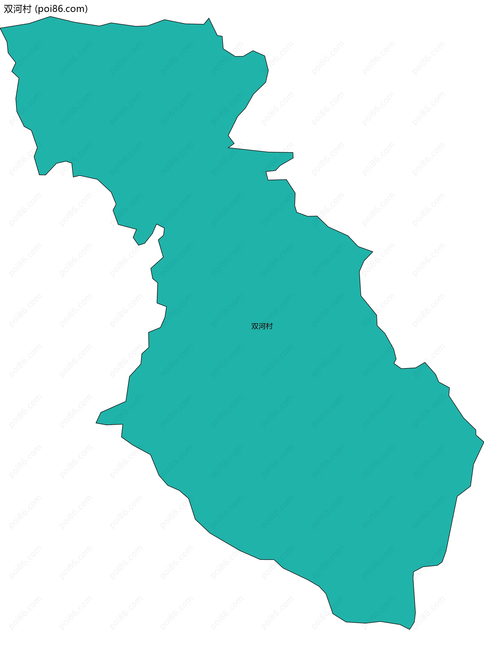 双河村边界地图