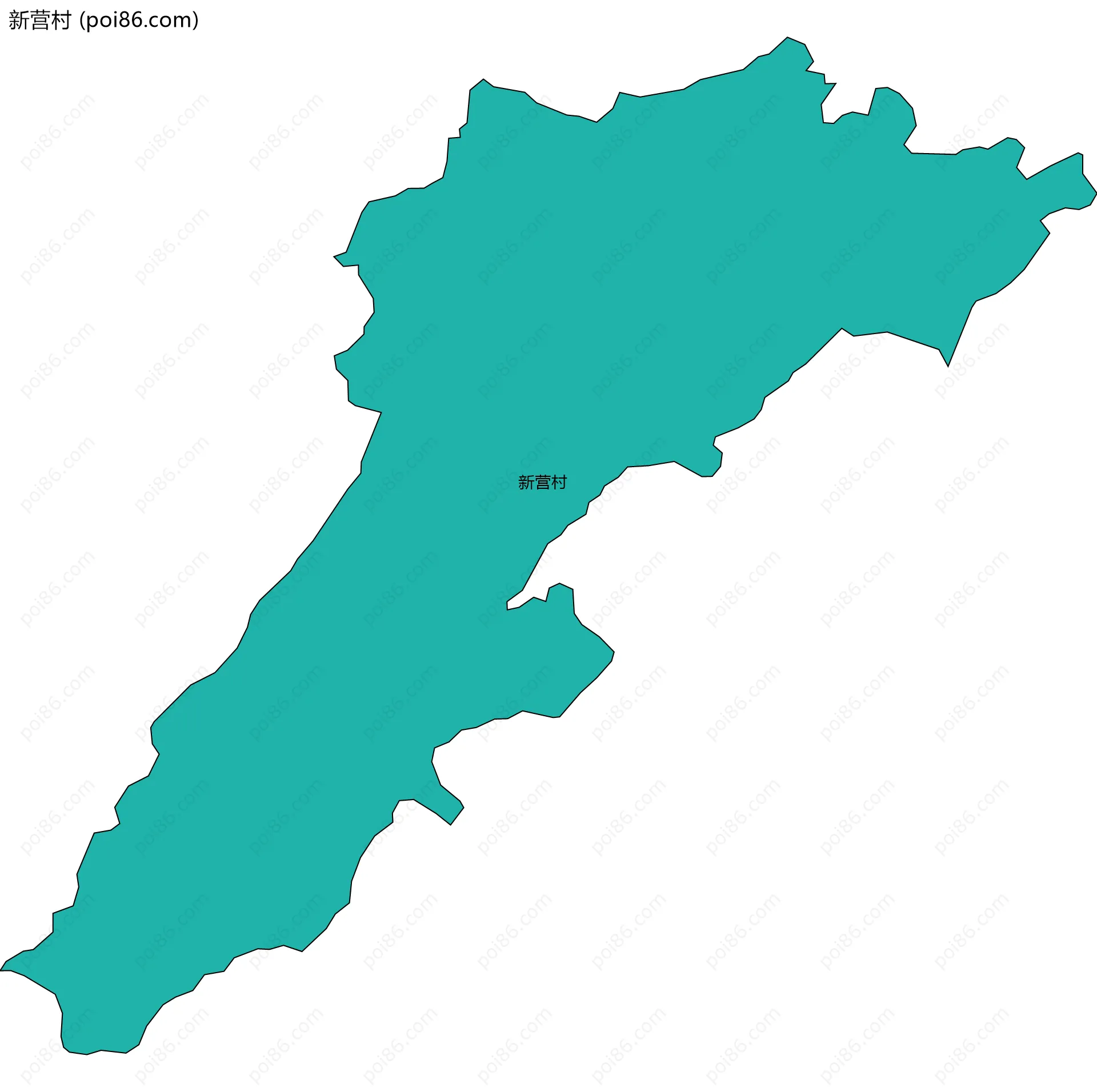 新营村边界地图