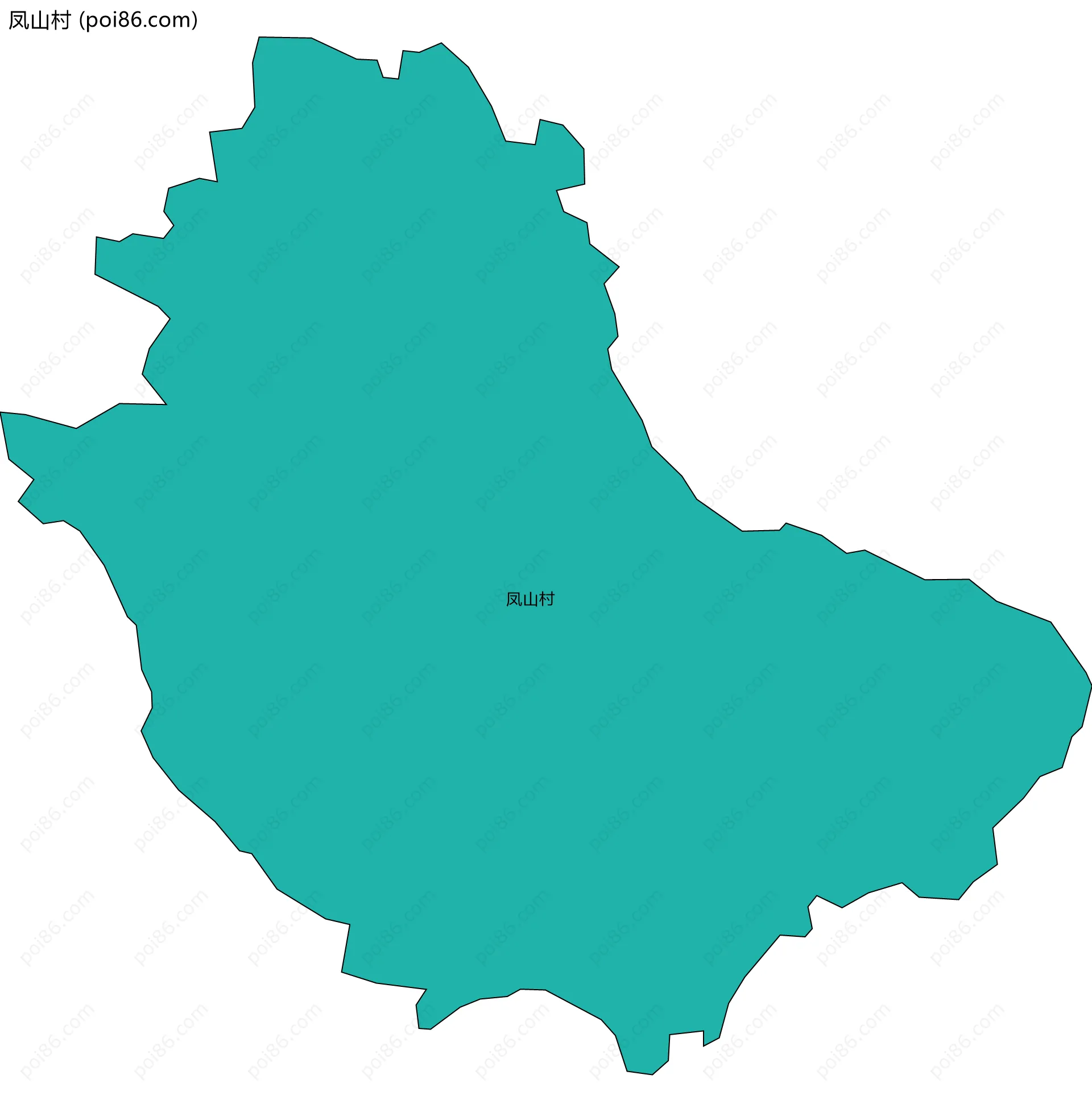 凤山村边界地图