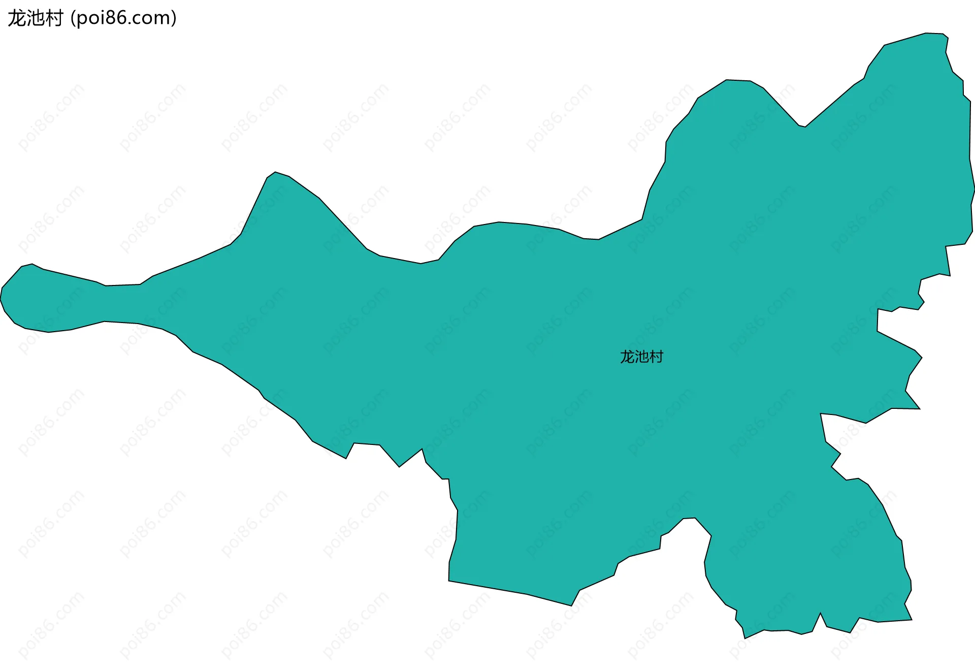 龙池村边界地图