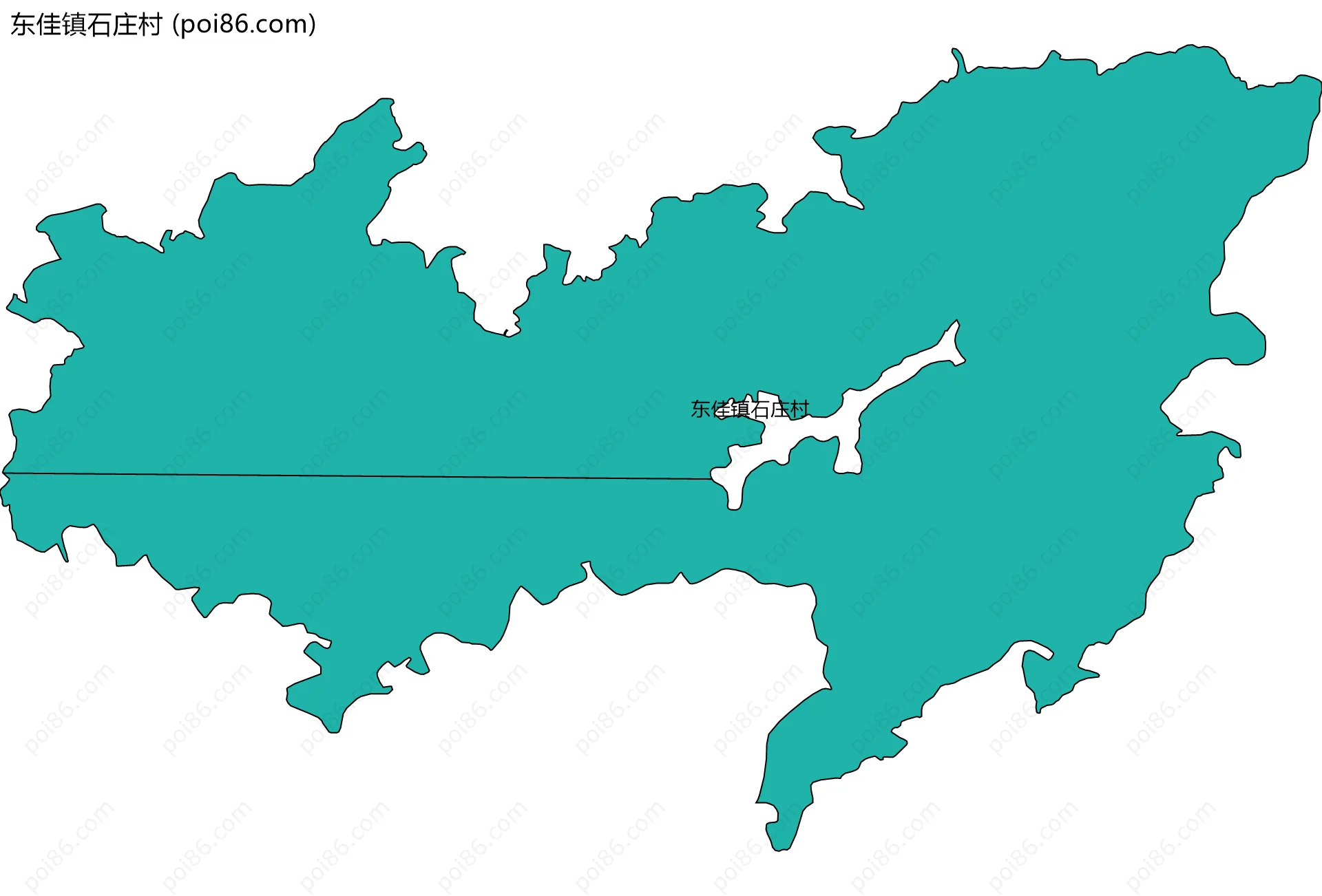 东佳镇石庄村边界地图