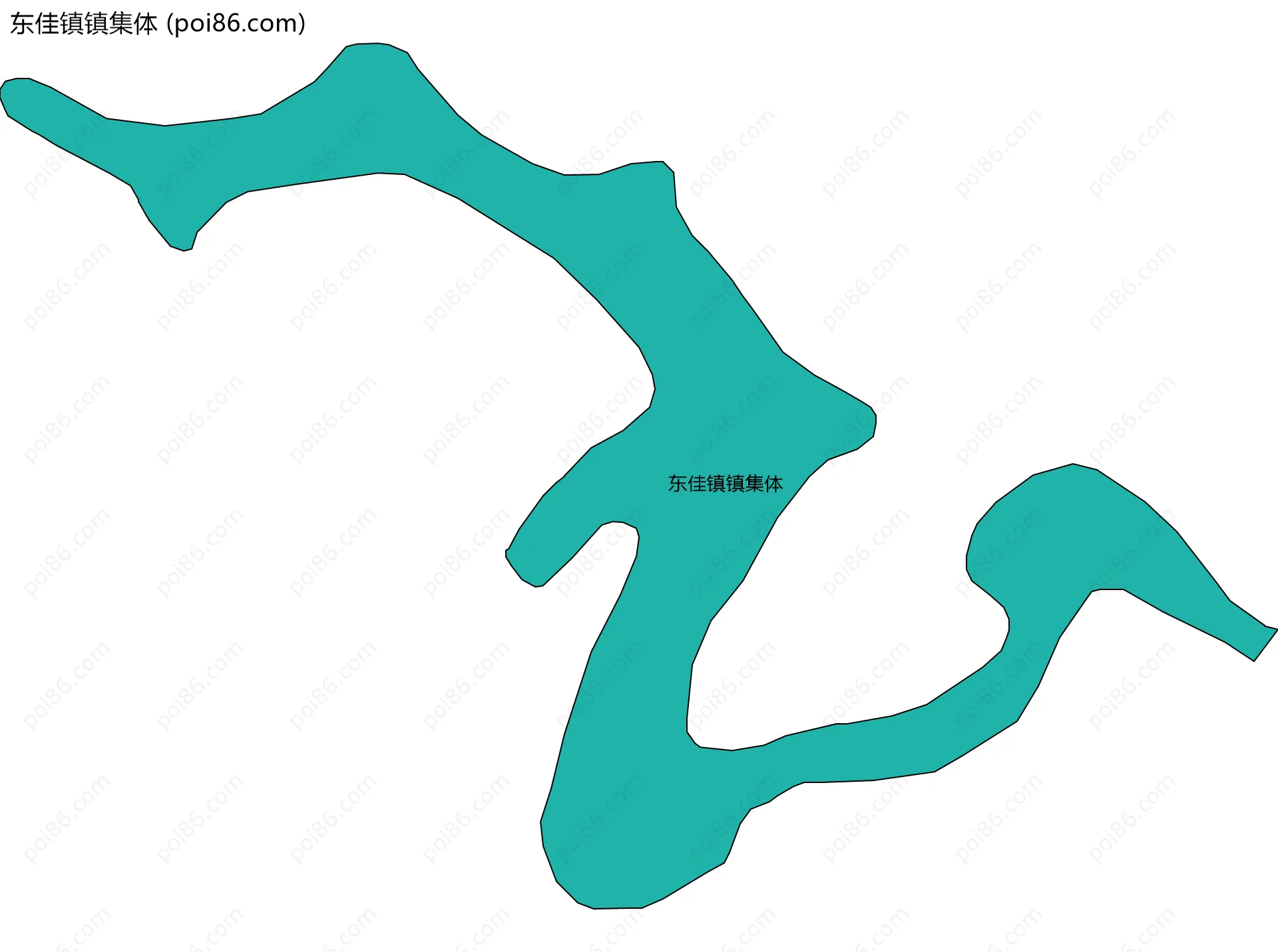 东佳镇镇集体边界地图