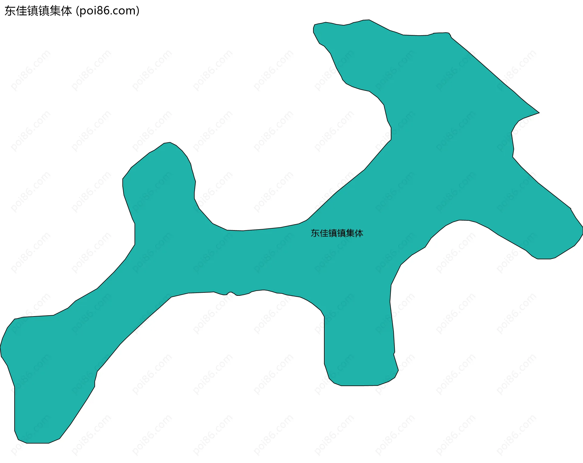 东佳镇镇集体边界地图
