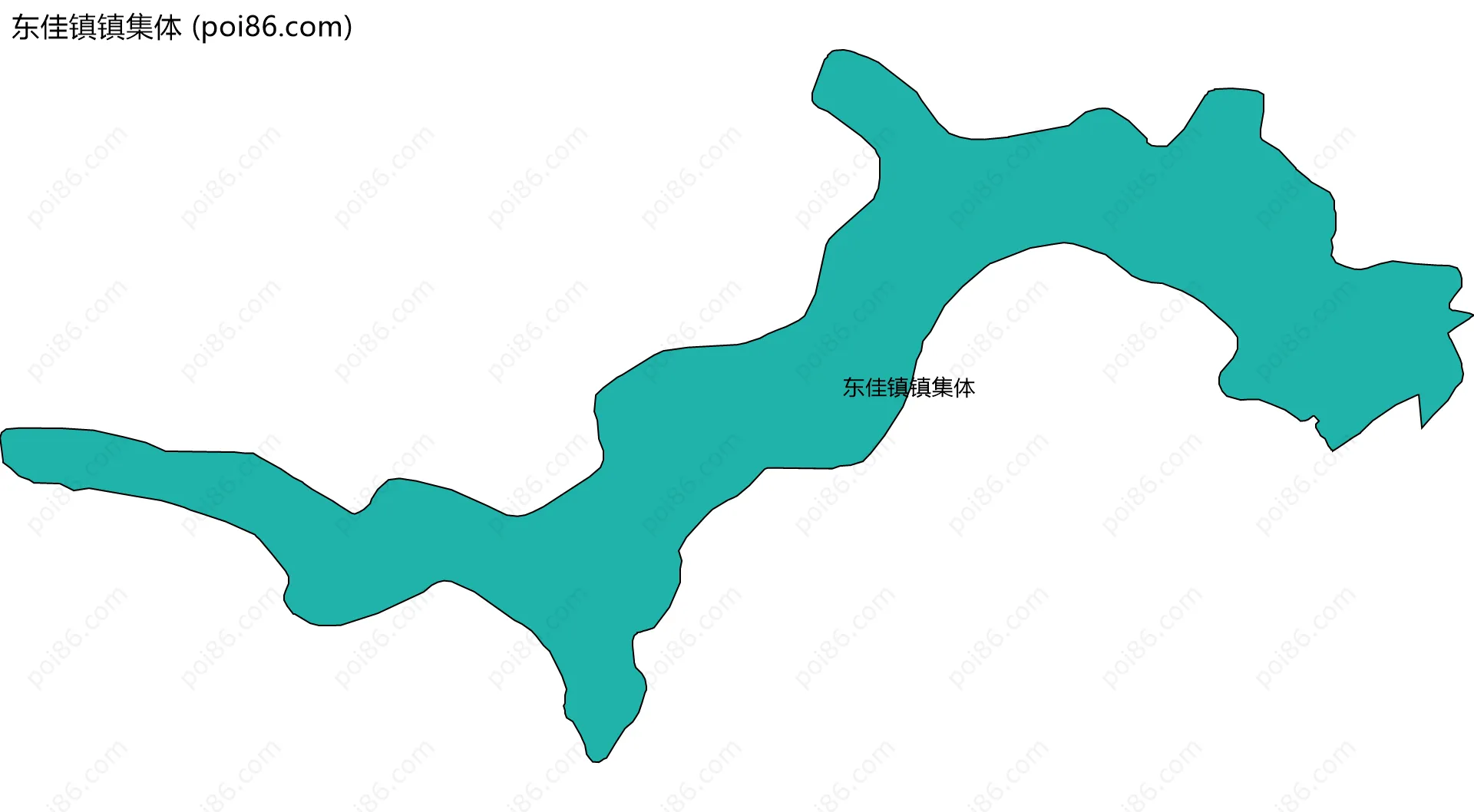 东佳镇镇集体边界地图