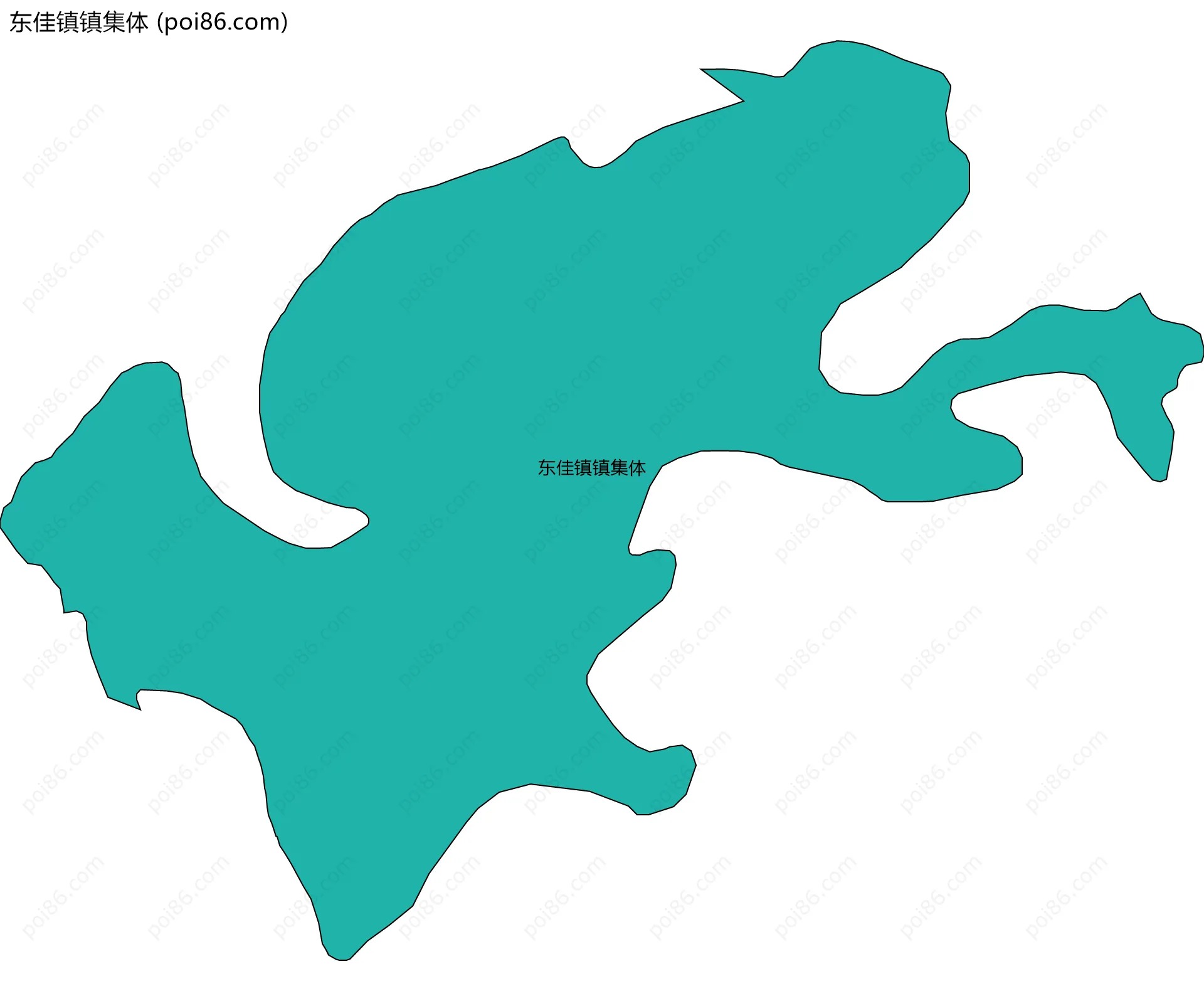 东佳镇镇集体边界地图