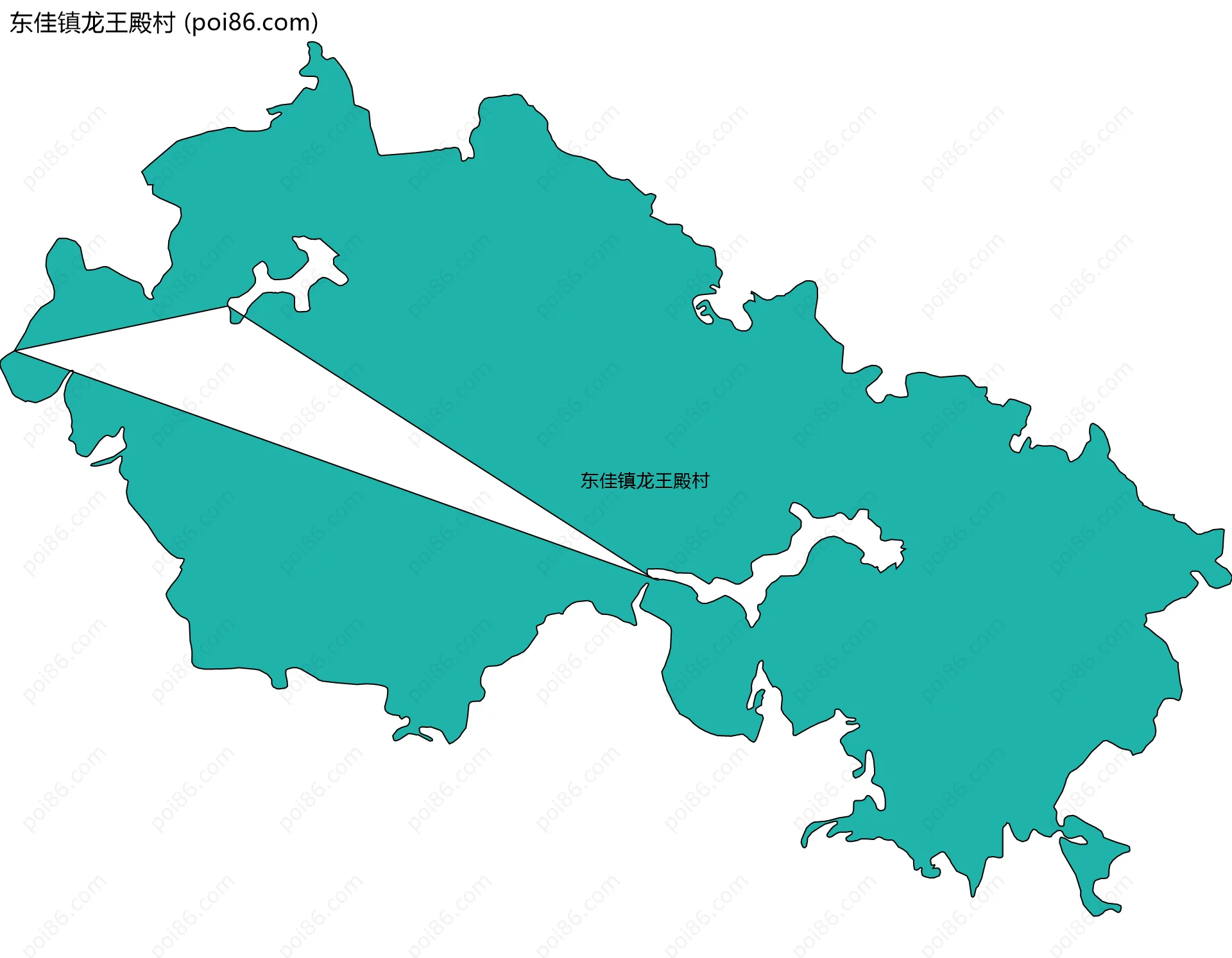 东佳镇龙王殿村边界地图