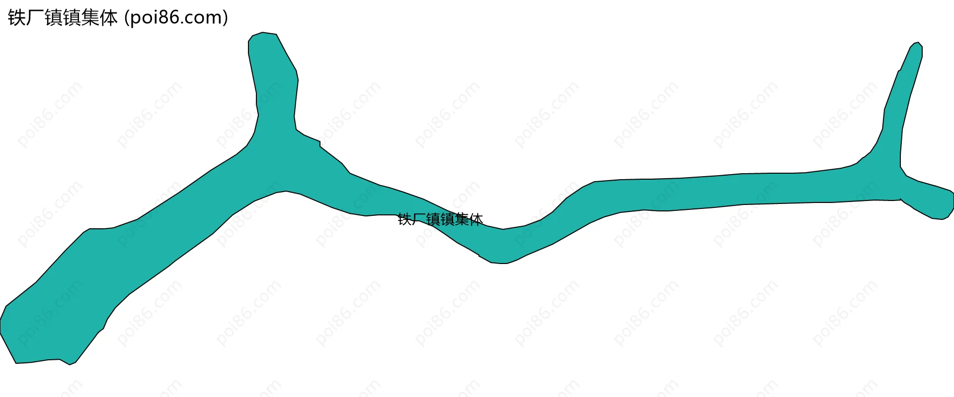 铁厂镇镇集体边界地图
