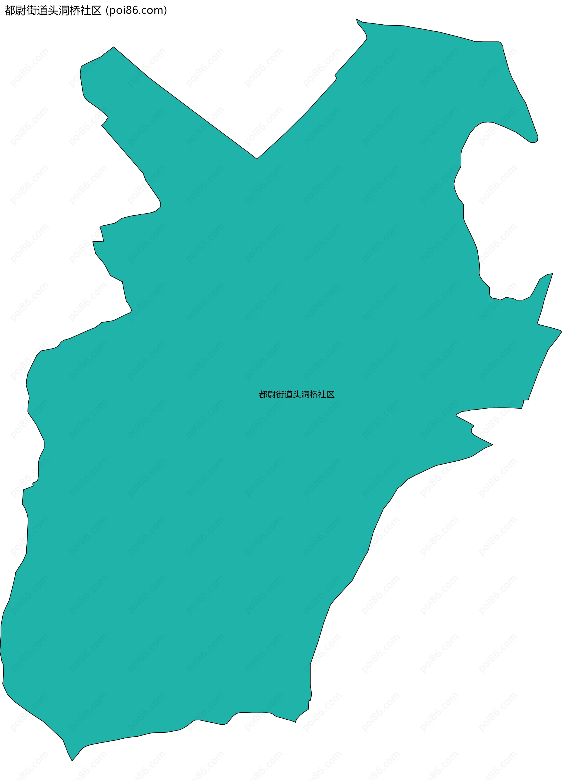 都尉街道头洞桥社区边界地图