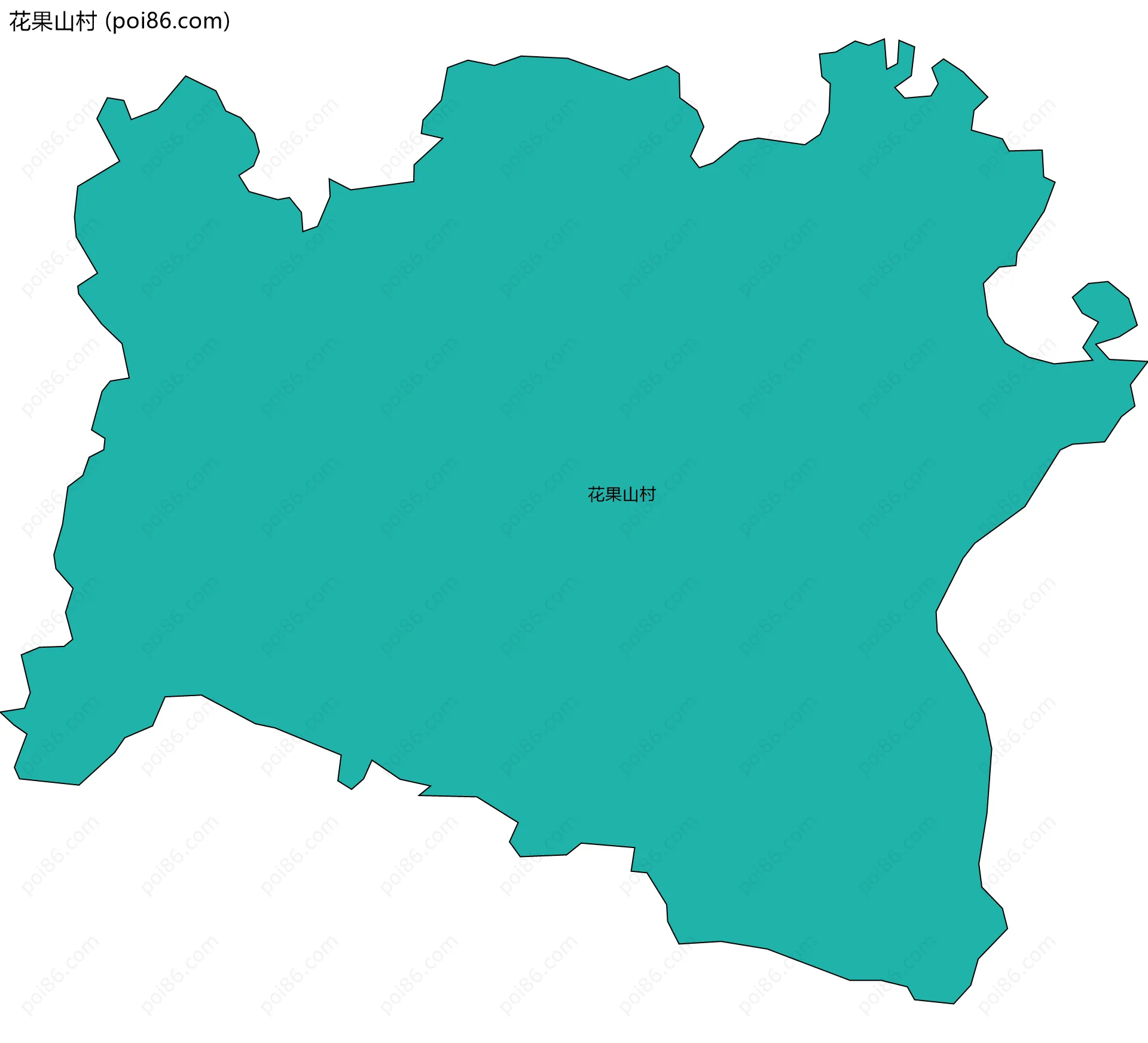 花果山村边界地图