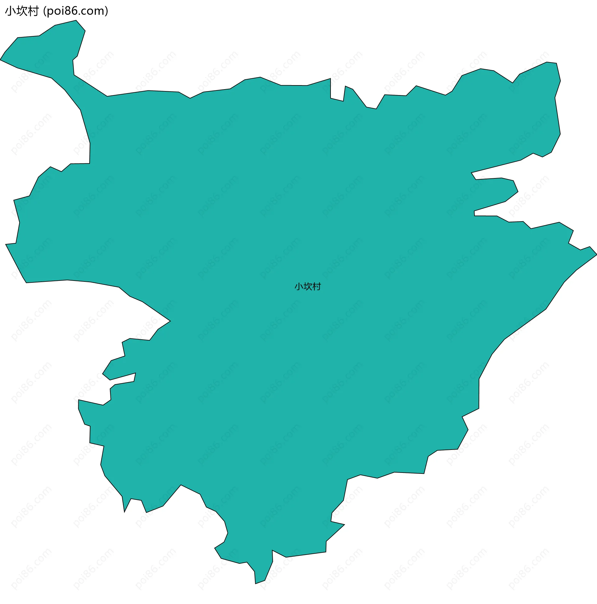 小坎村边界地图