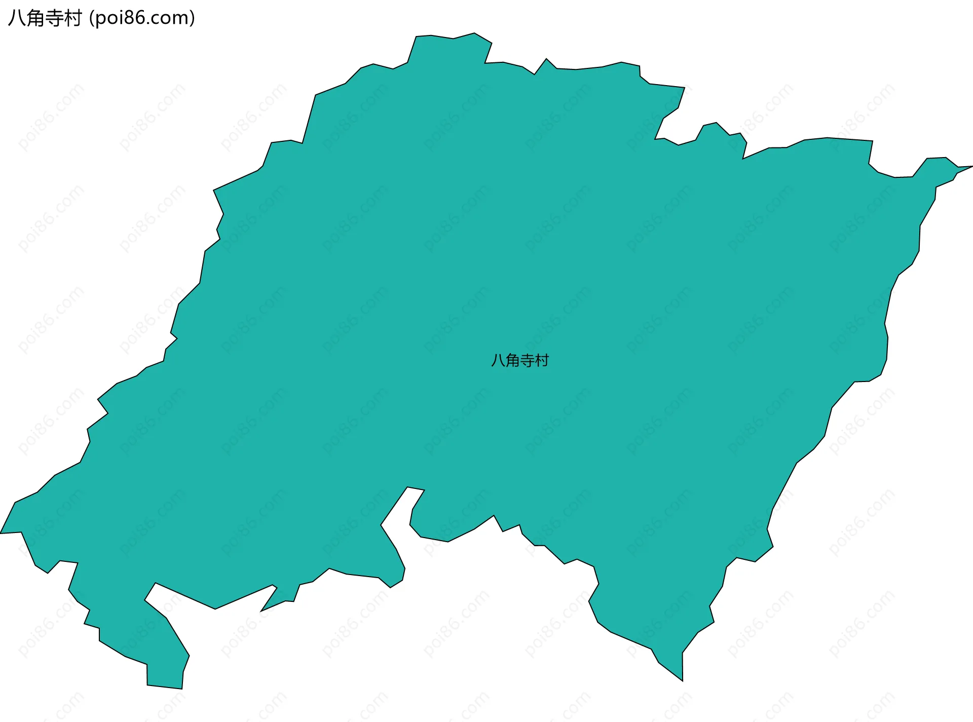 八角寺村边界地图