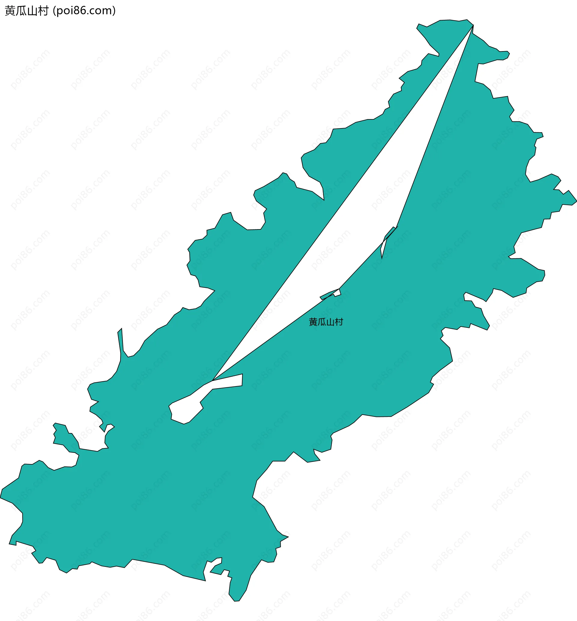黄瓜山村边界地图
