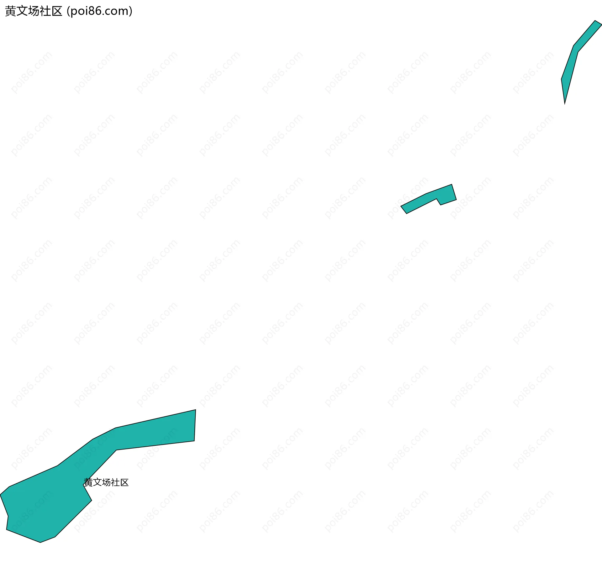 黄文场社区边界地图