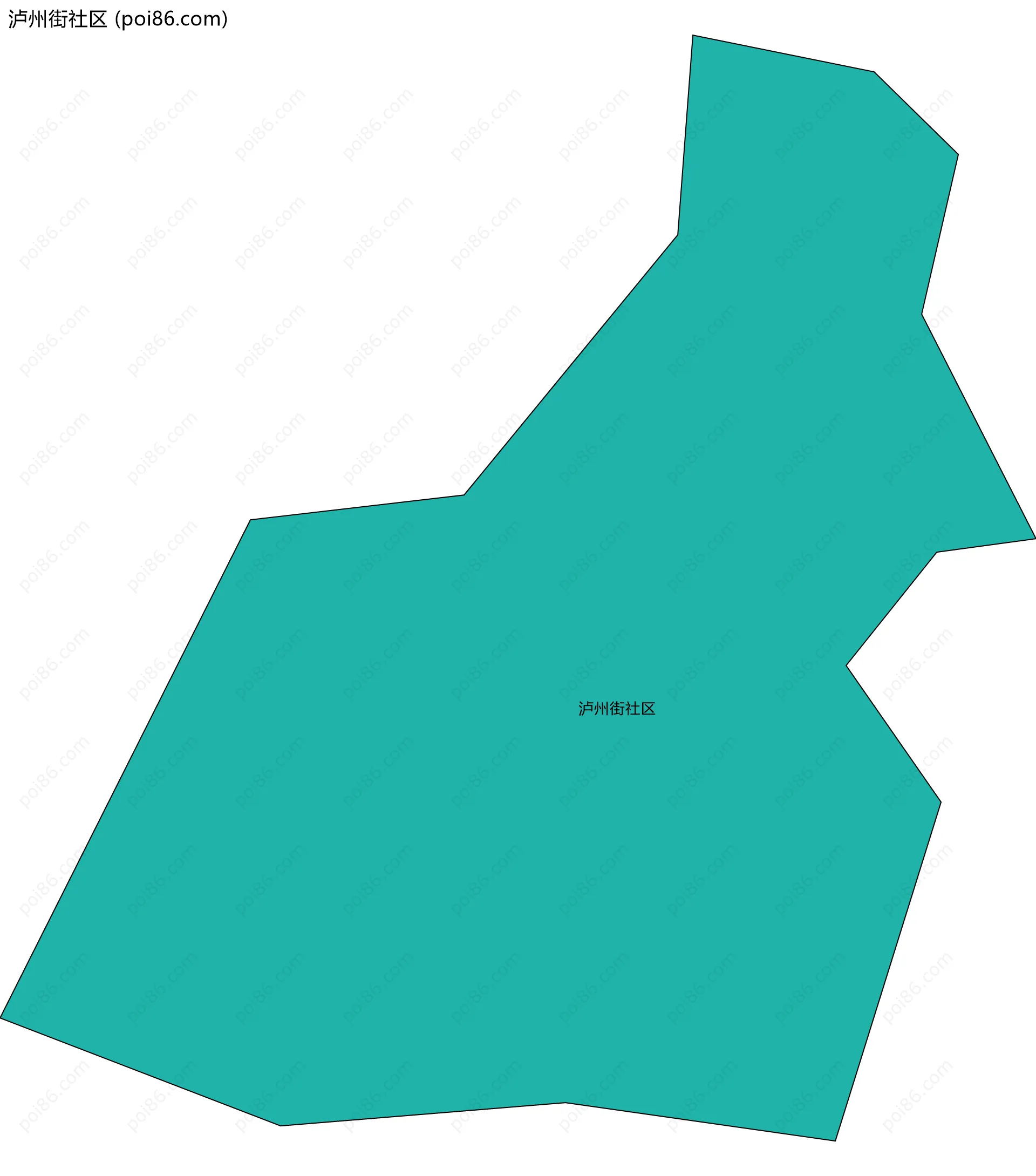 泸州街社区边界地图