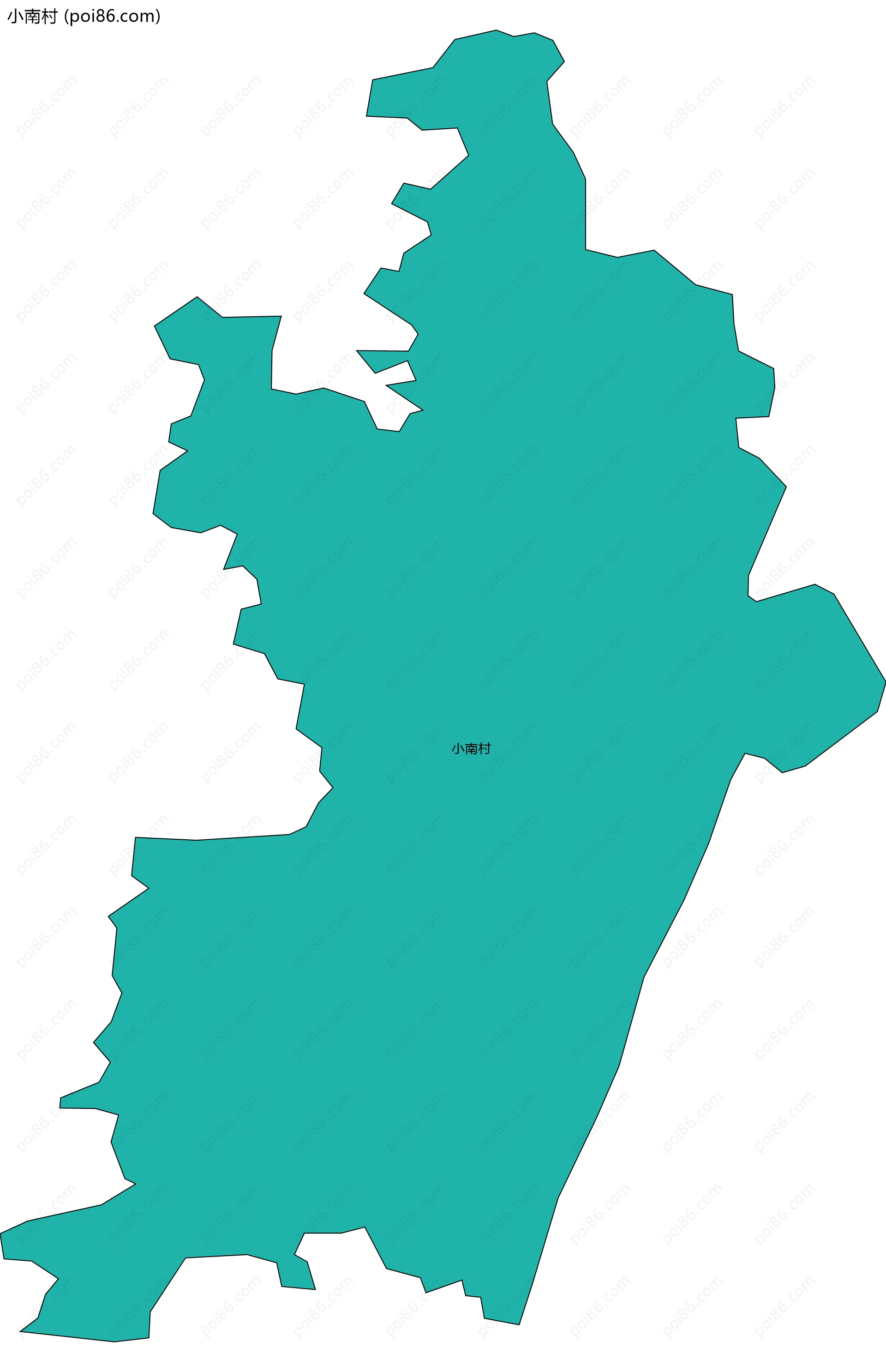 小南村边界地图