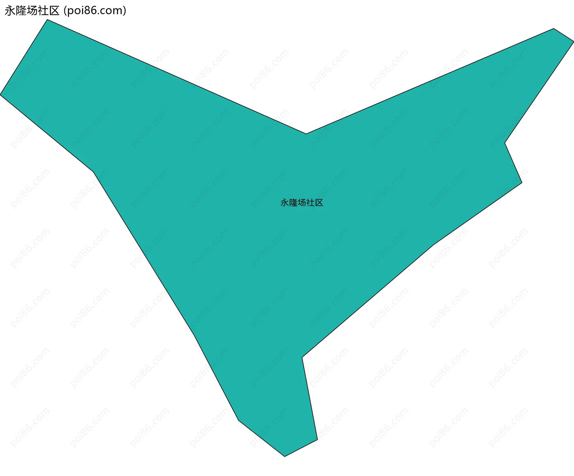 永隆场社区边界地图