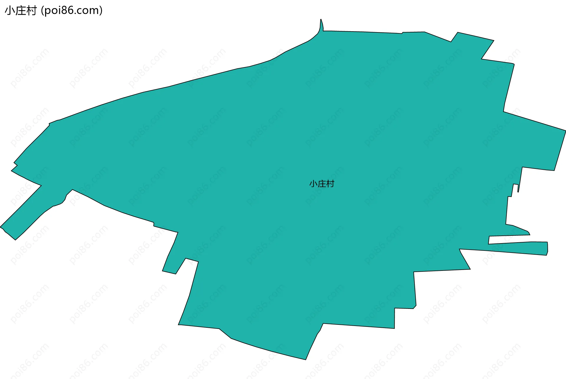 小庄村边界地图