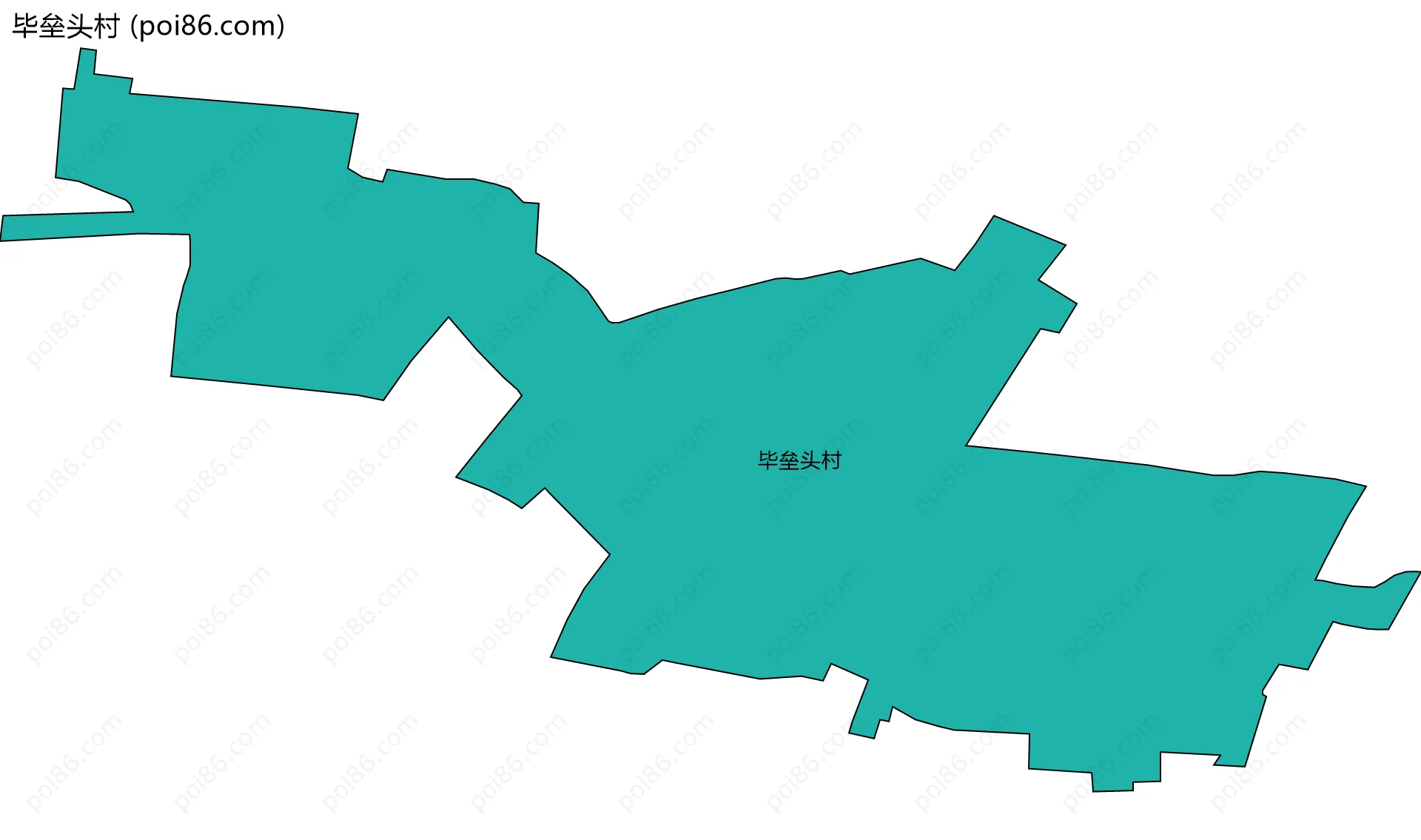 毕垒头村边界地图