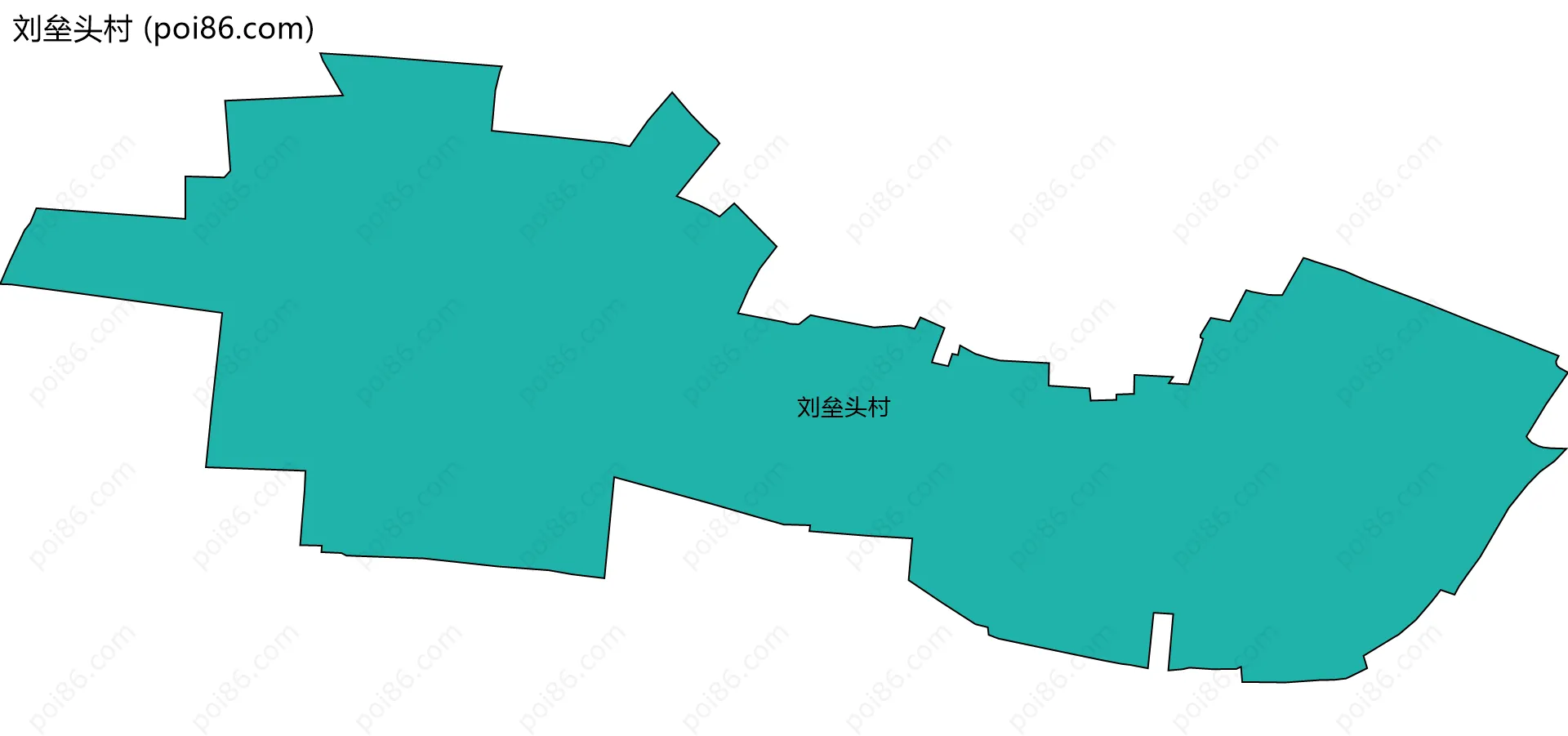 刘垒头村边界地图