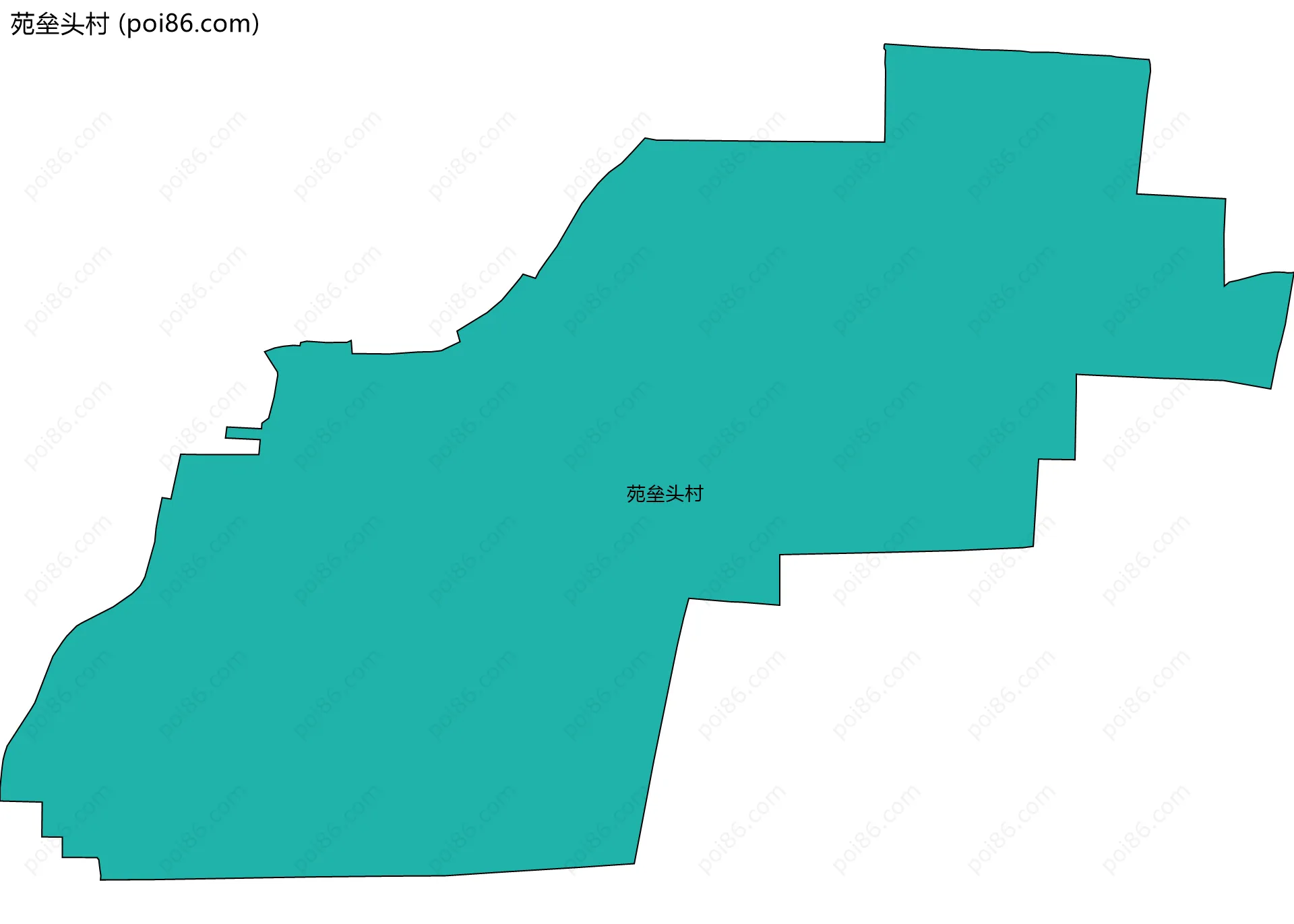 苑垒头村边界地图