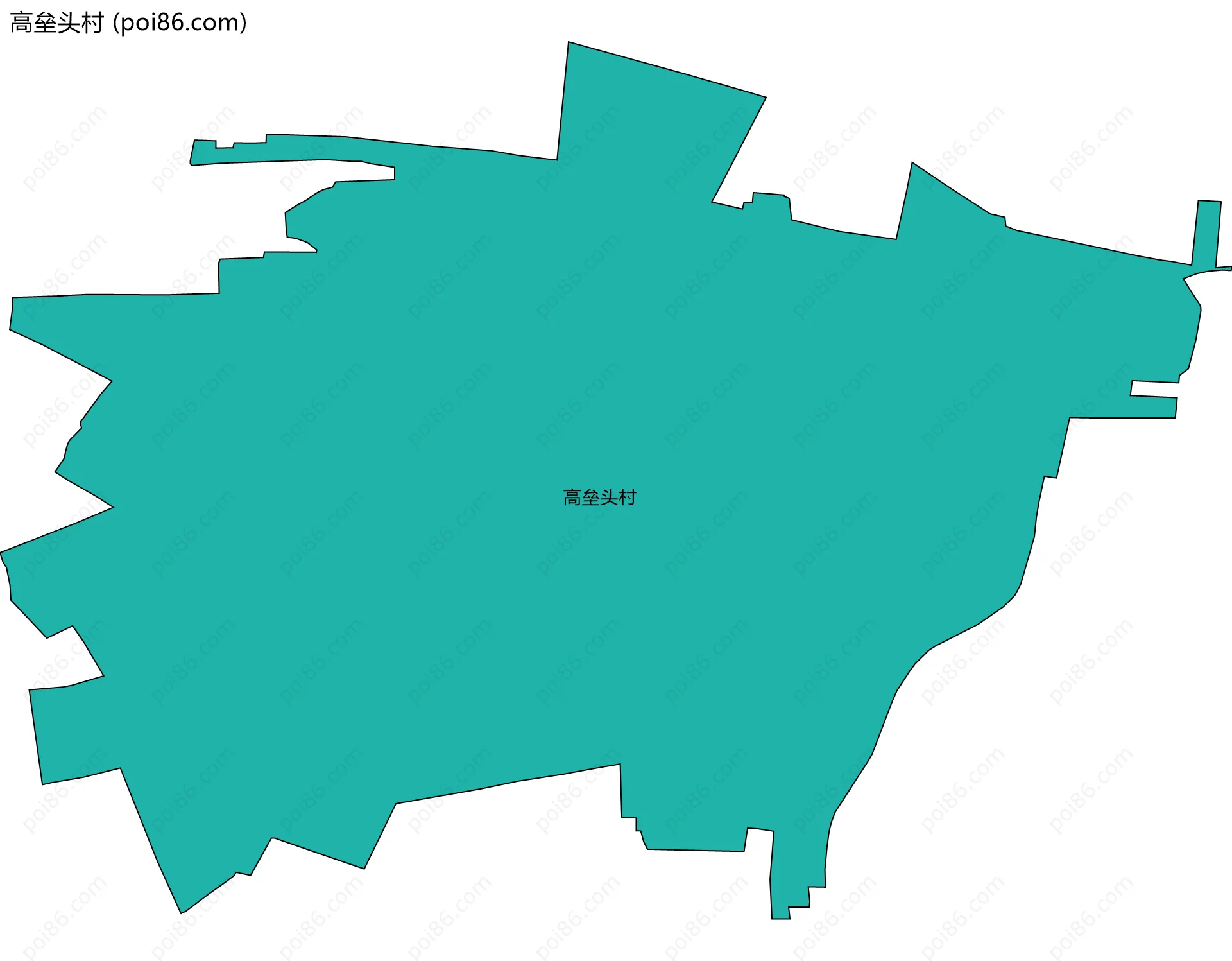 高垒头村边界地图