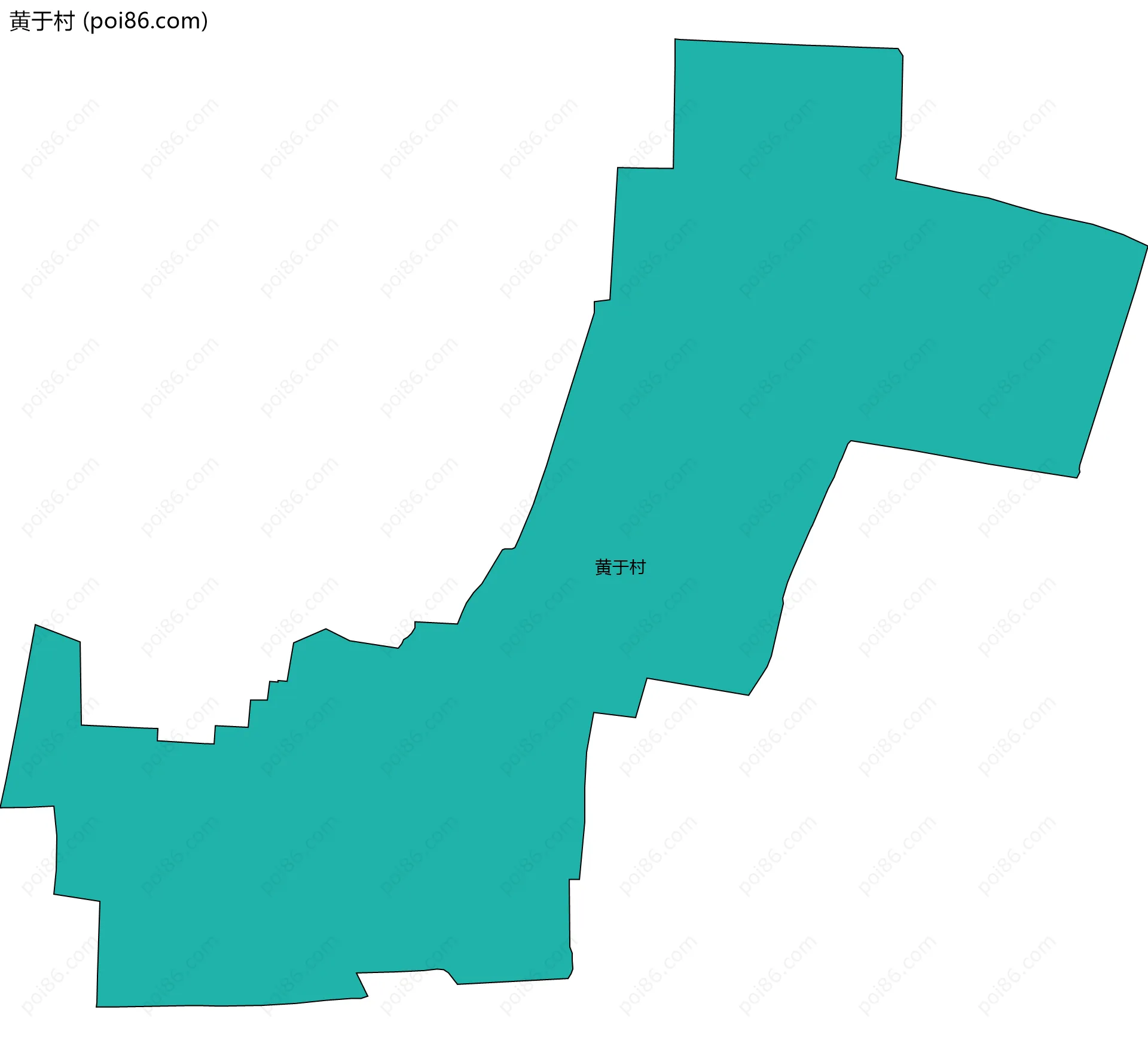 黄于村边界地图