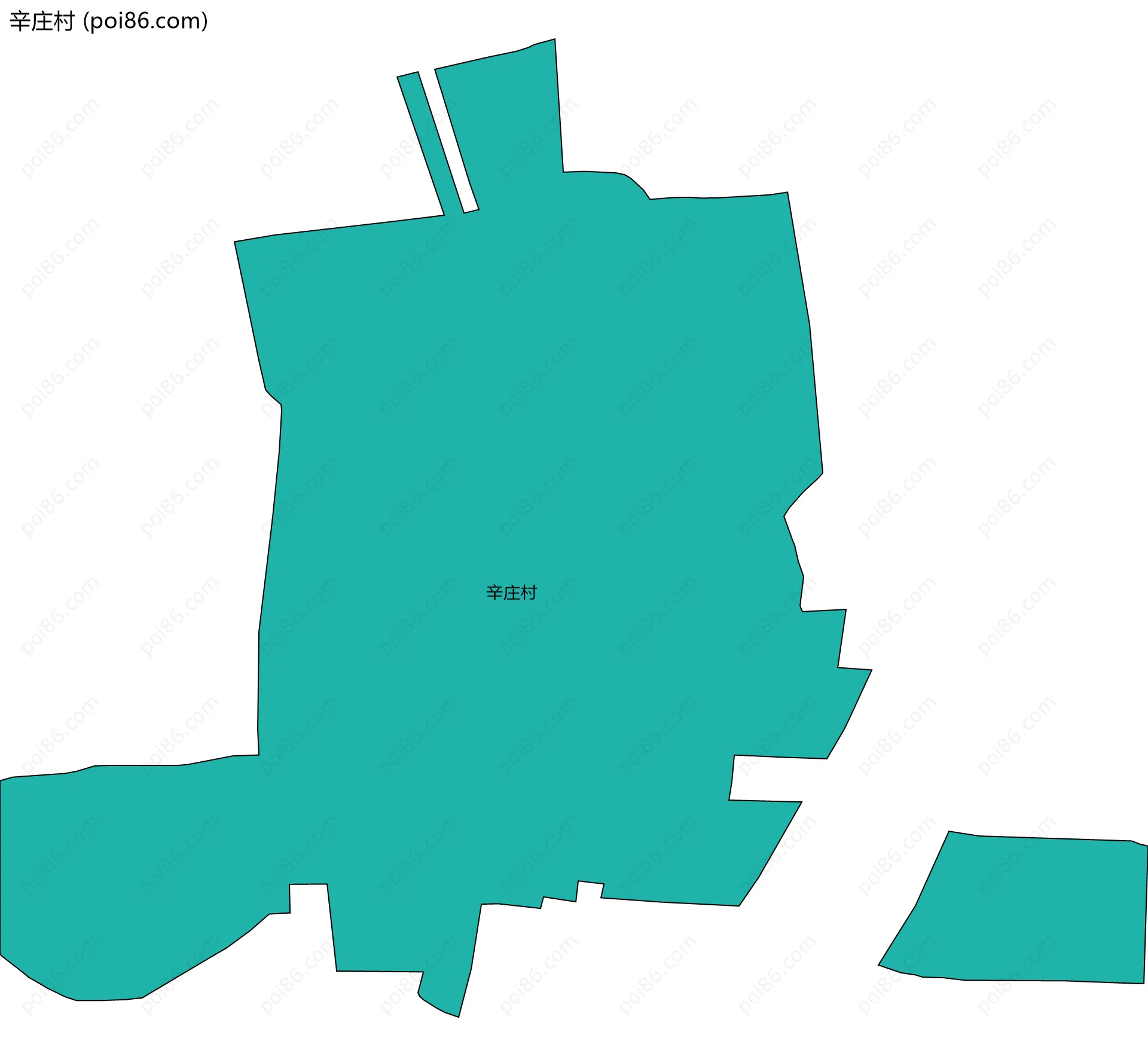 辛庄村边界地图