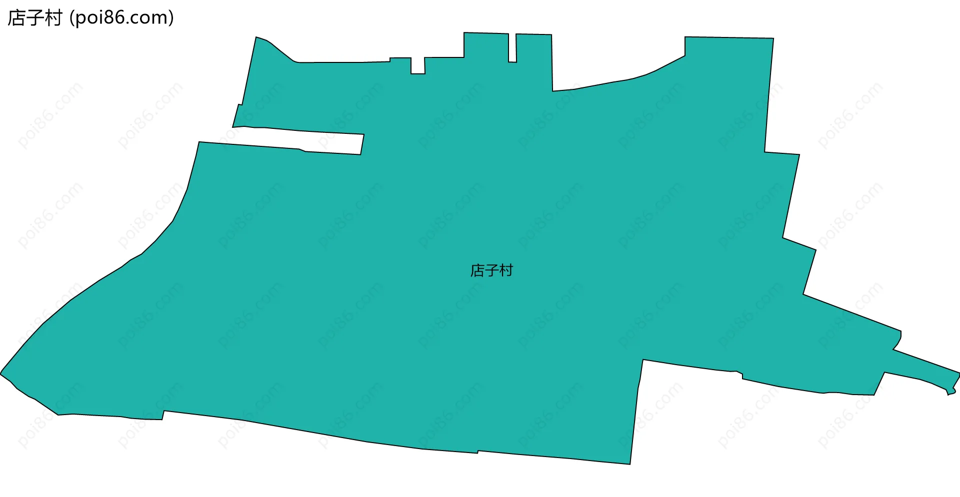 店子村边界地图